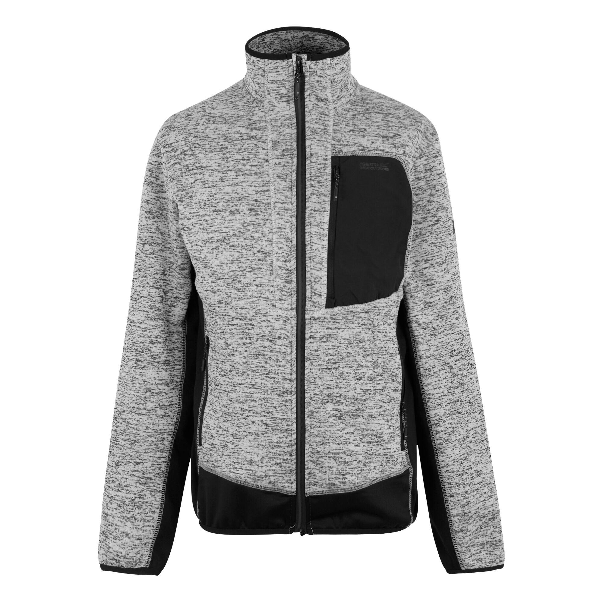 Felpa isolante da uomo Baslinn in stretch con zip completa 5/7