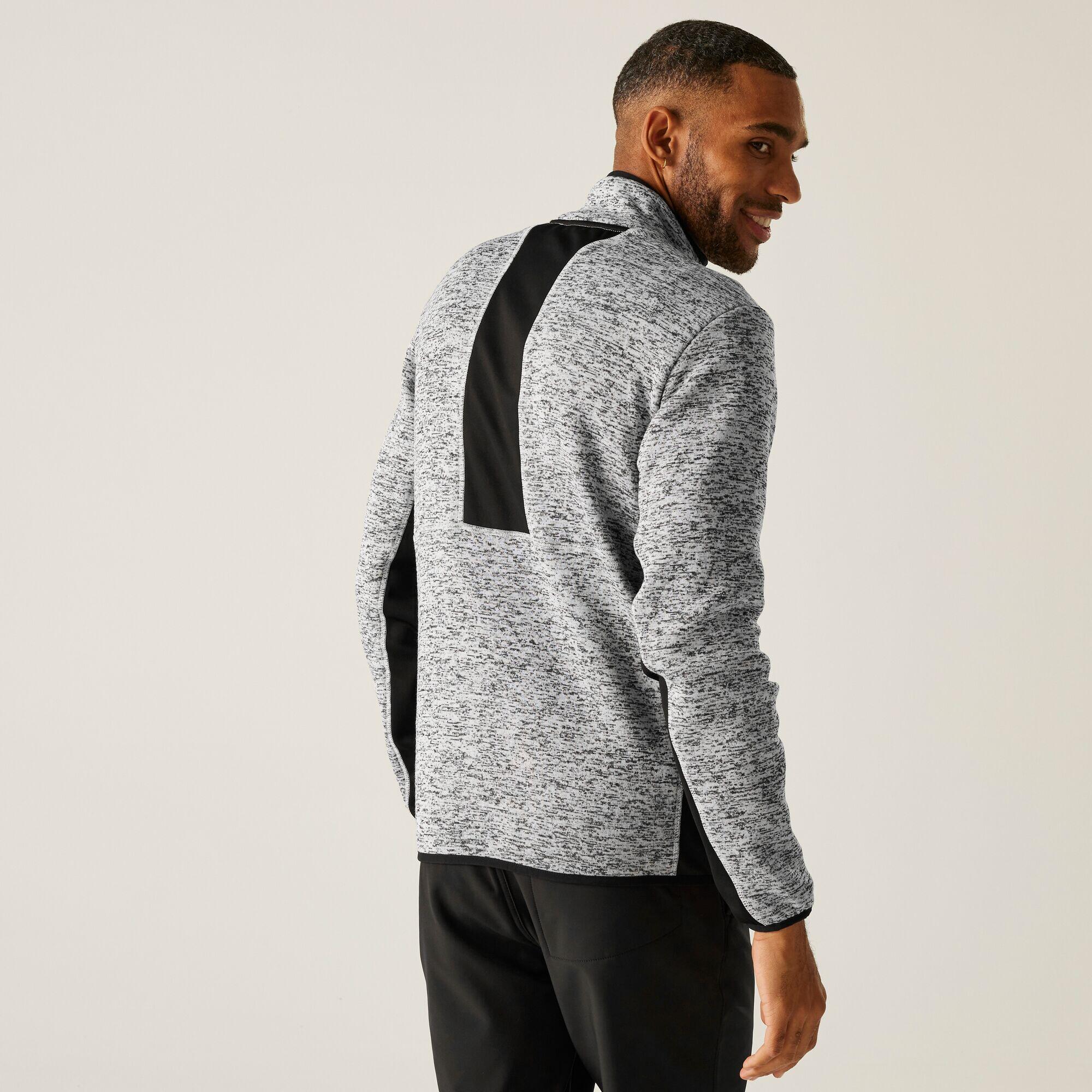 Felpa isolante da uomo Baslinn in stretch con zip completa 3/7