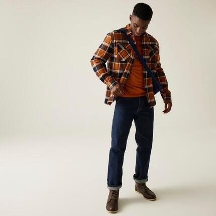 Chemise shacket pour homme Spennith, doublée en polaire