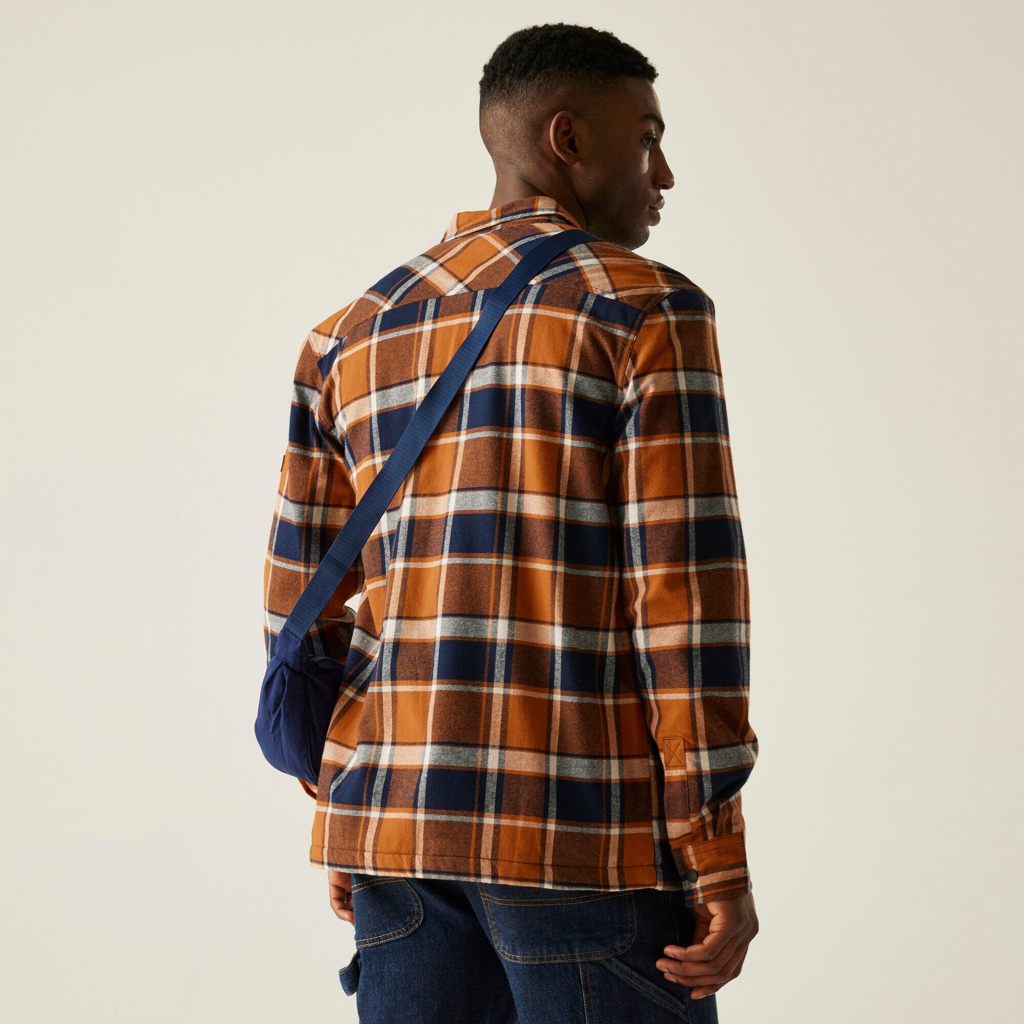 Camicia shacket da uomo Spennith foderata in fleece 3/7