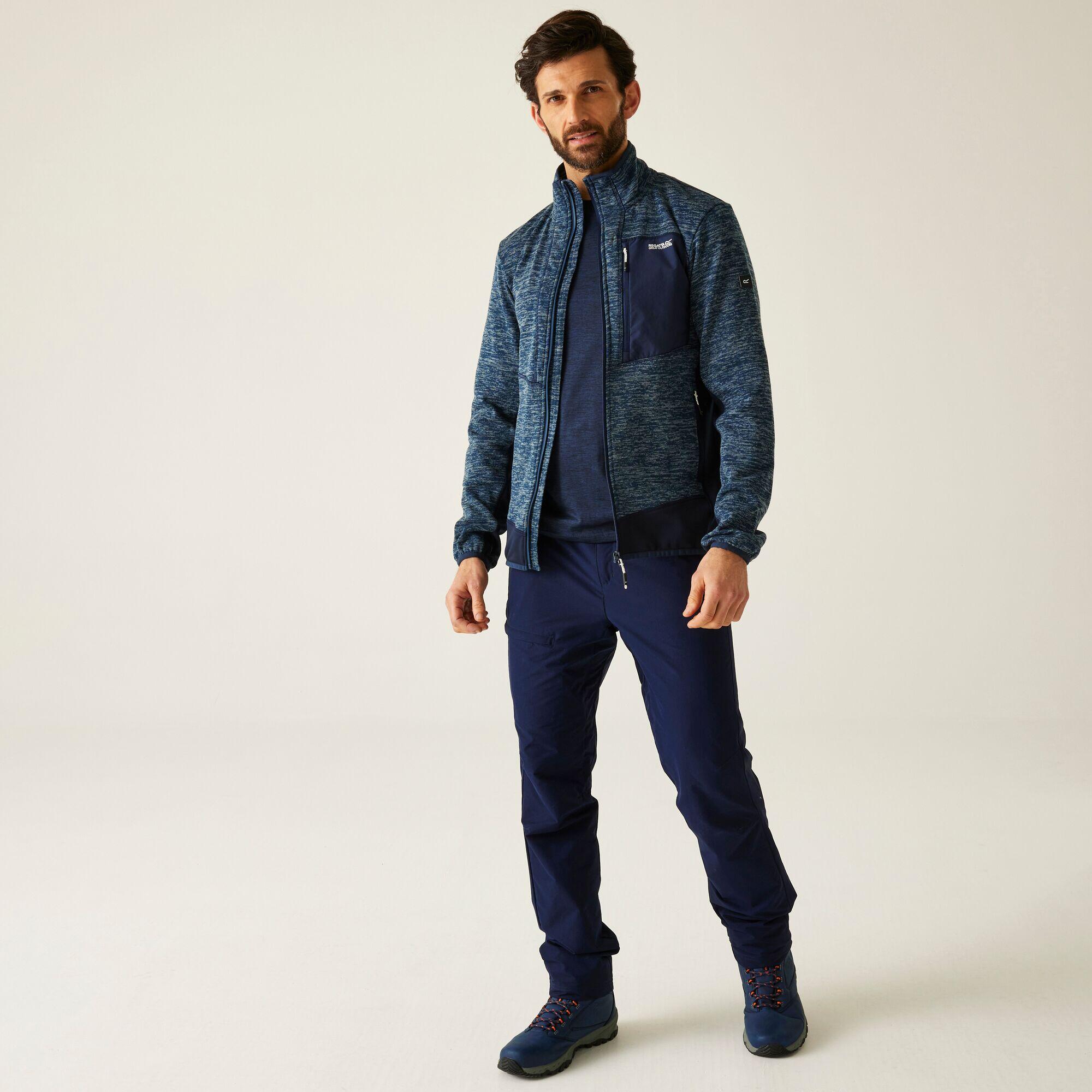 Felpa isolante da uomo Baslinn in stretch con zip completa 4/7