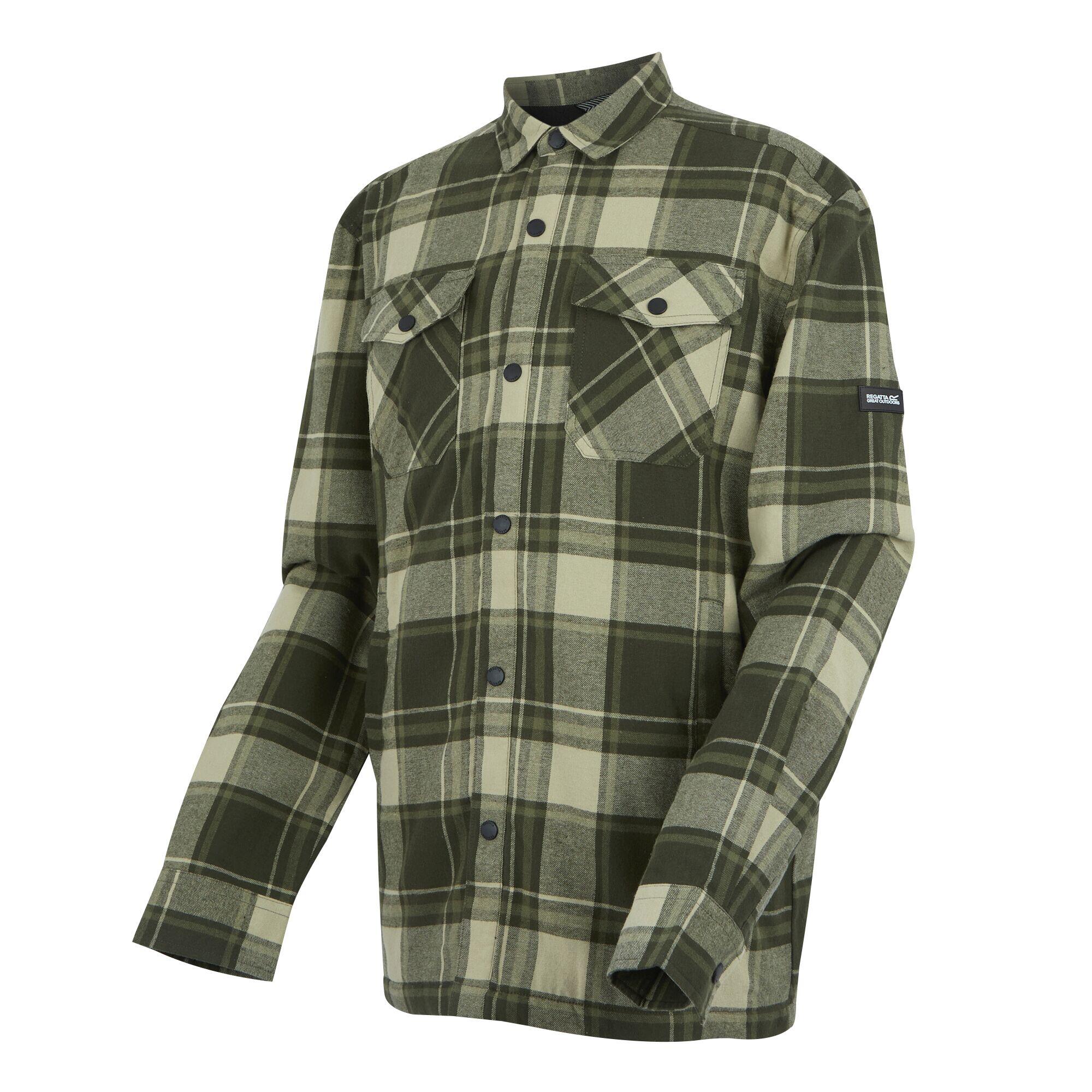 Chemise shacket pour homme Spennith, doublée en polaire 7/7