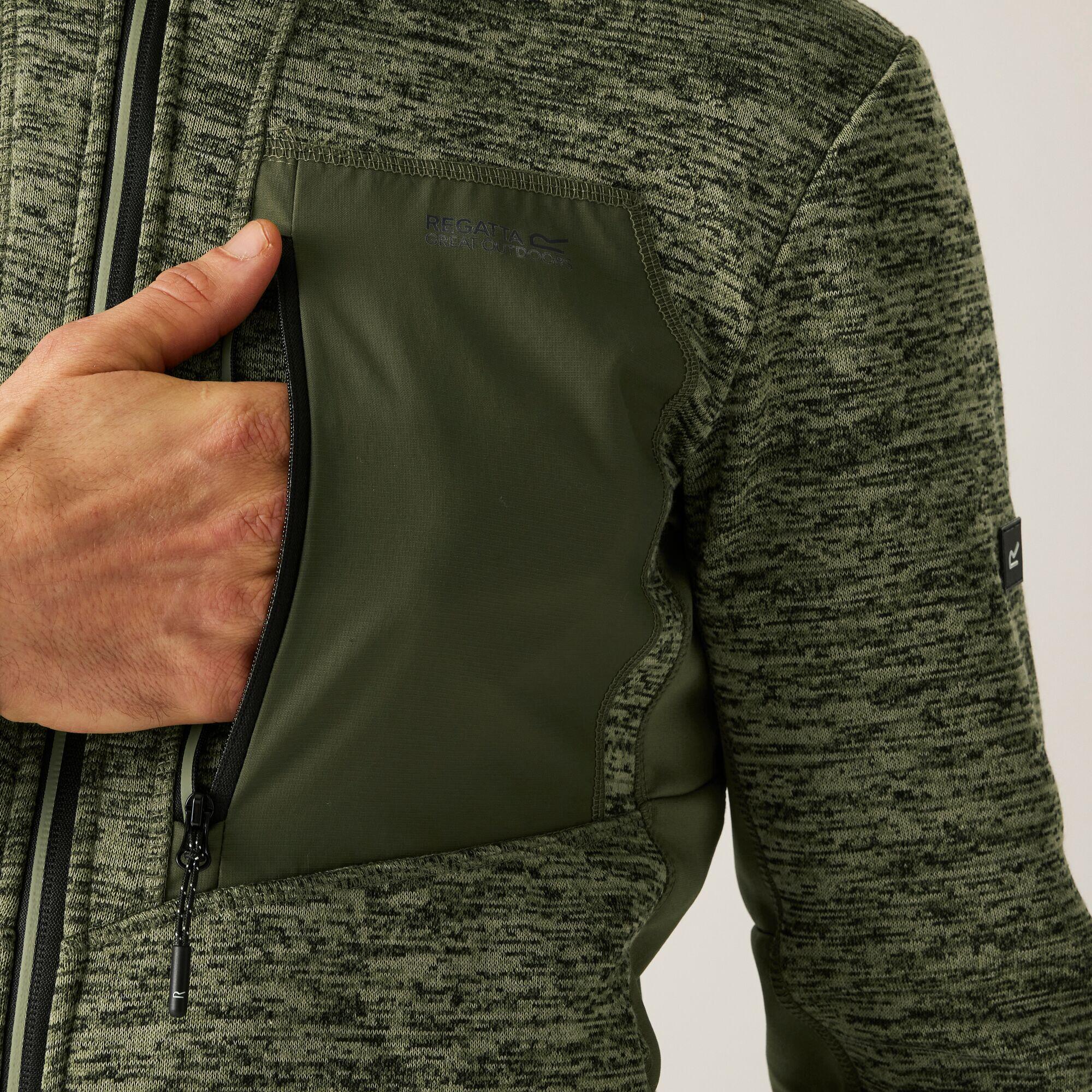 Felpa isolante da uomo Alven in stretch con zip completa 6/7