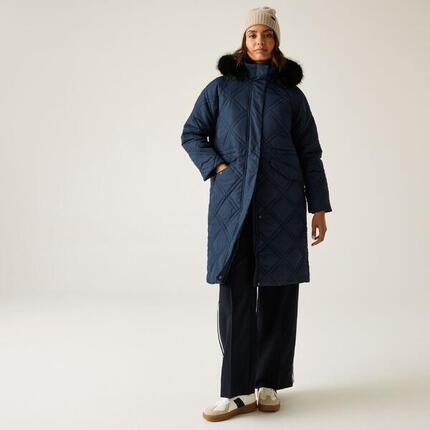 Freyla Wasserabweisende Wärmende Steppjacke mit Kapuze für Damen