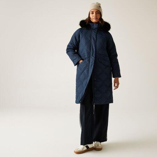 Freyla Wasserabweisende Wärmende Steppjacke mit Kapuze für Damen