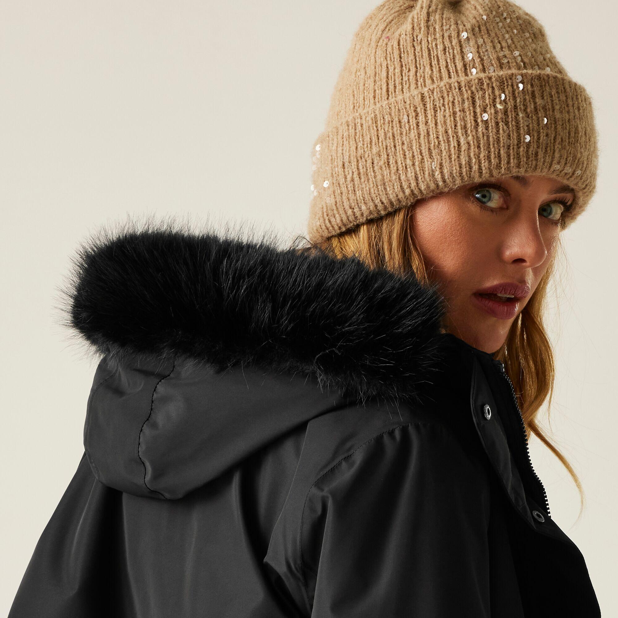 Giacca impermeabile lunga da donna Sabinka con cappuccio e isolante 6/7