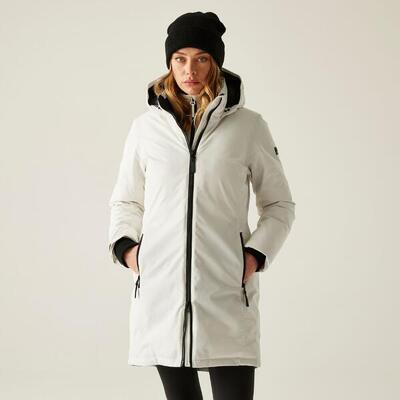 Atmungsaktive. wasserdichte Kapuzenjacke Marron für Damen