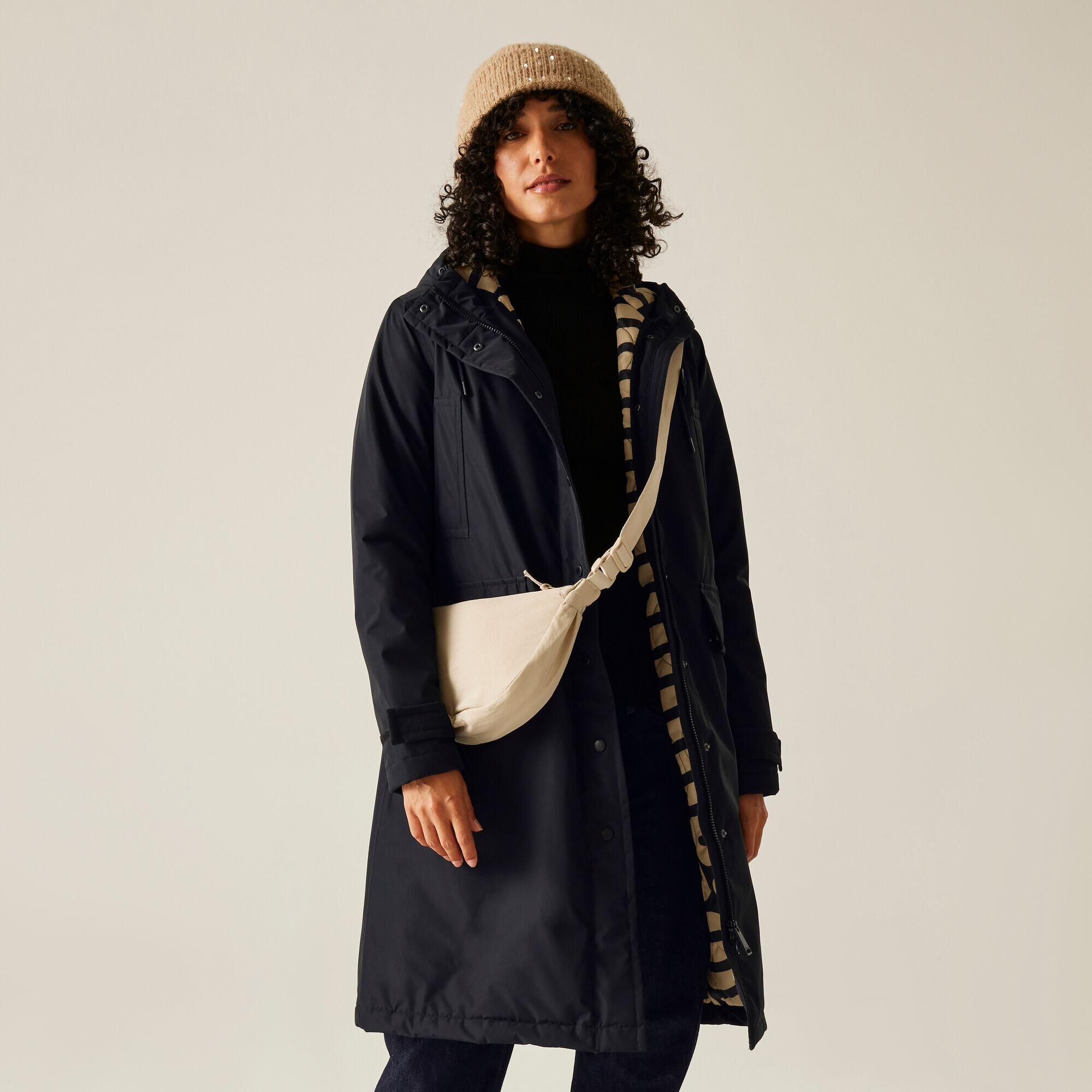 Regatta - Femmes Orla Long Length Hooded Respirant Imperméable Insulated Jacket - Doudoune Synthétique - Noir - Decathlon