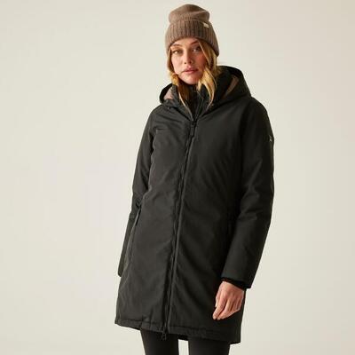 Atmungsaktive. wasserdichte Kapuzenjacke Marron für Damen