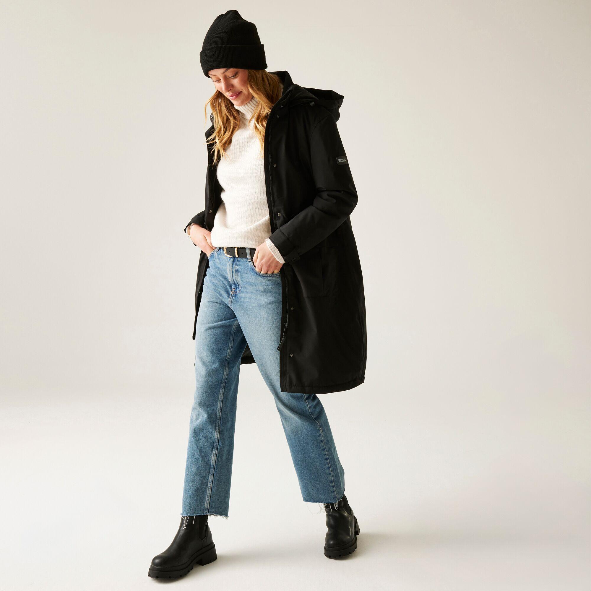 Regatta - Veste Longue Yannta À Capuche, Imperméable Et Isolée Pour Femme - Doudoune Synthétique - Noir - Decathlon