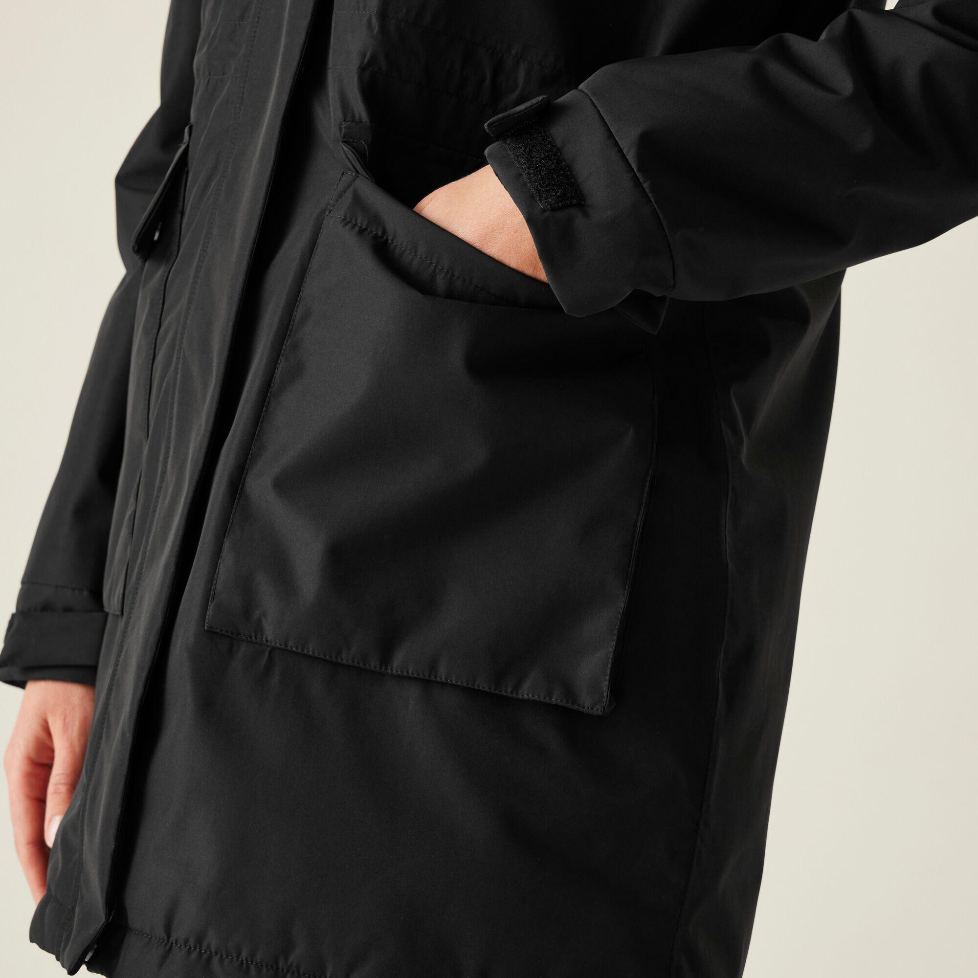 Giacca impermeabile lunga da donna Sabinka con cappuccio e isolante 7/7