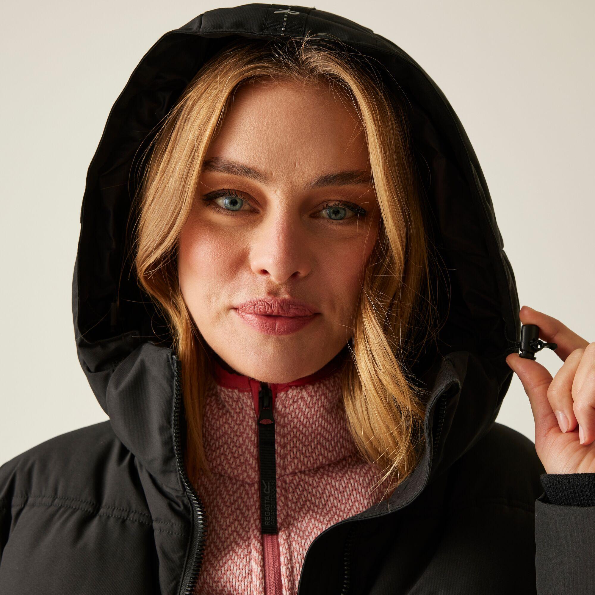 Veste Ujeane longue matelassée à capuche déperlante pour femme 7/7