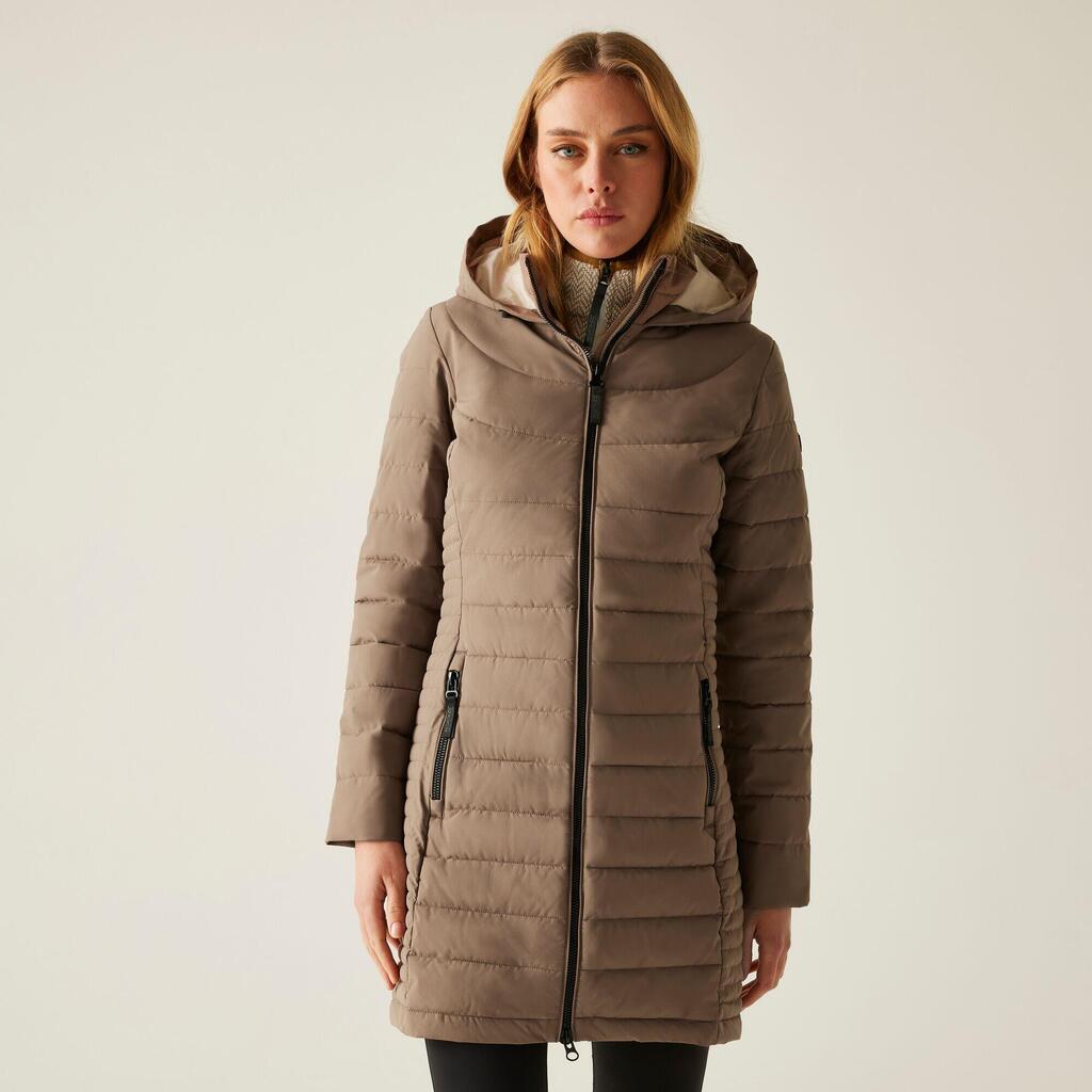 Womens Andria Hooded Water-Repellent Insulating Quilted Jacket