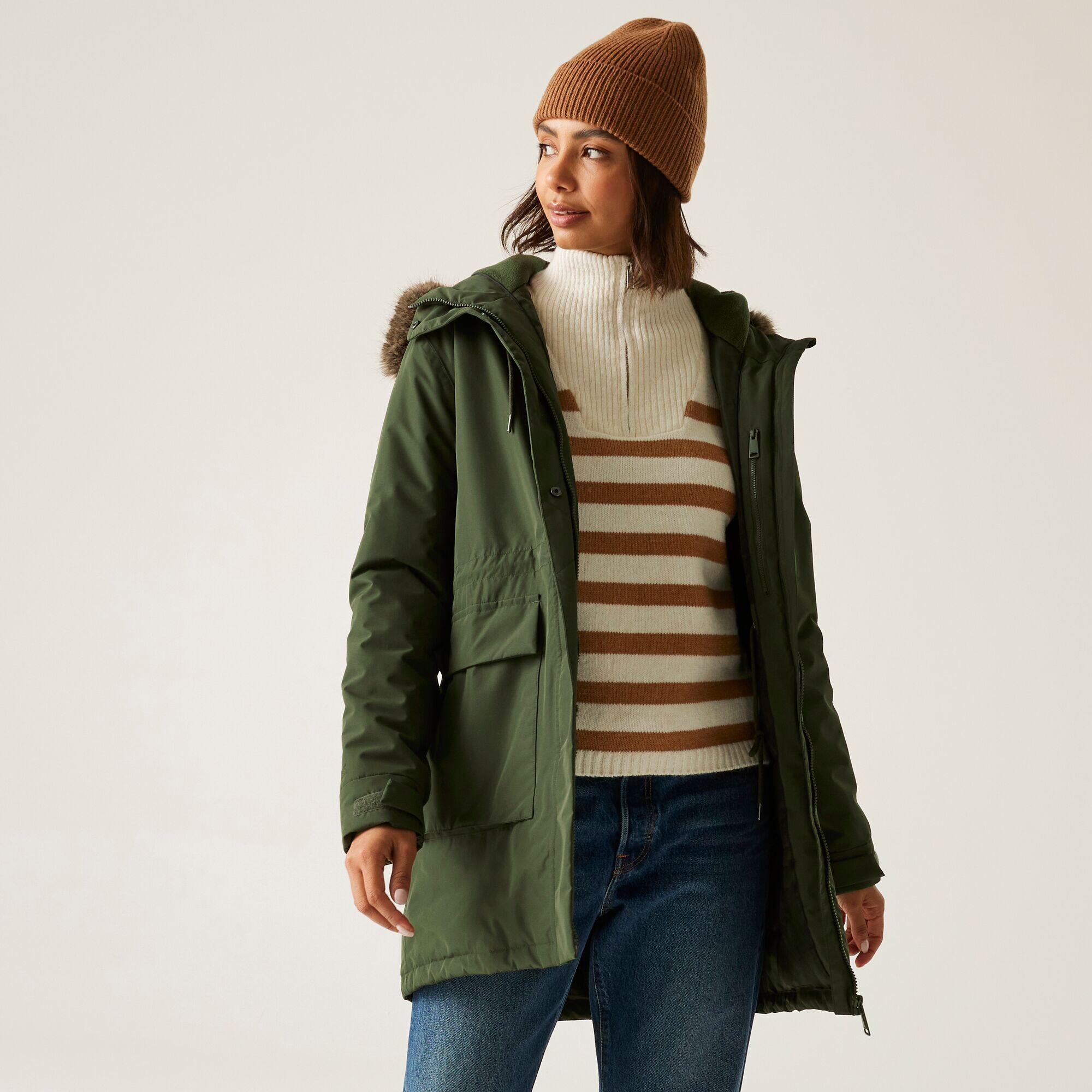 Regatta - Veste Longue Sabinka À Capuche, Imperméable Et Isolée Pour Femme - Doudoune Synthétique - Vert - Decathlon