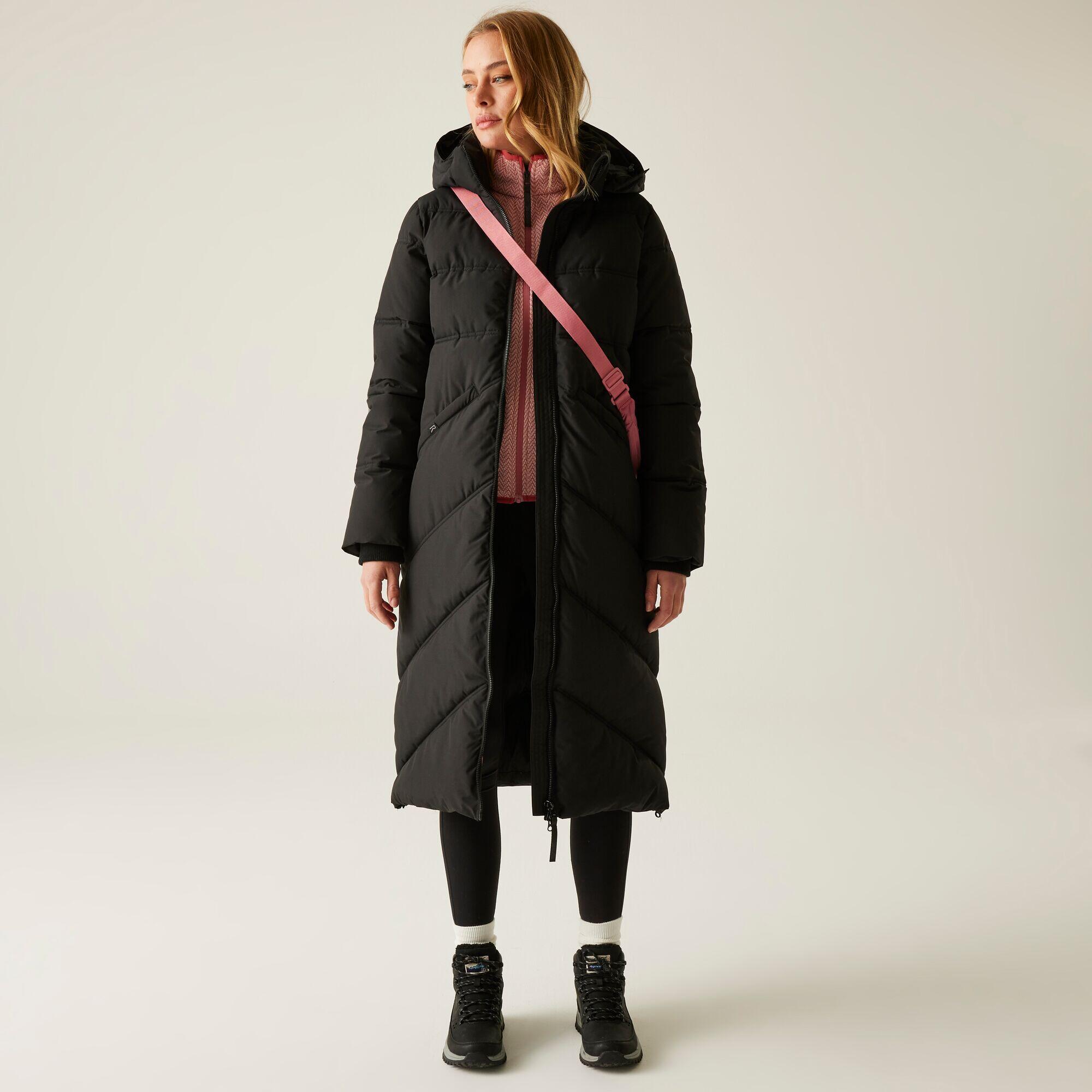 Veste Ujeane longue matelassée à capuche déperlante pour femme 3/7