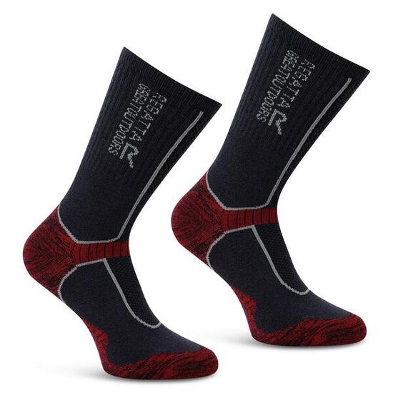 Chaussettes de randonnée en laine mérinos thermorégulées pour homme