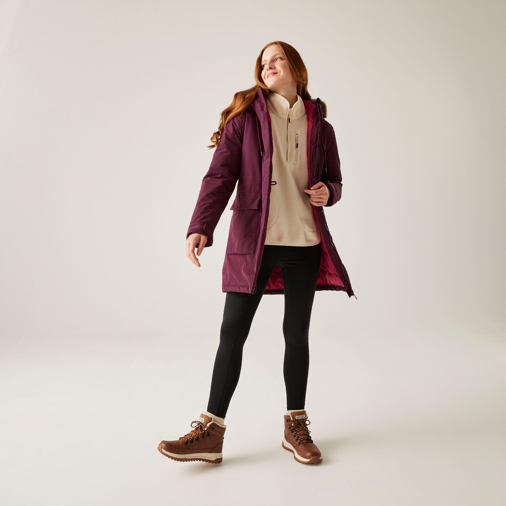 Womens Sabinka Hooded Waterproof Longline Insulated Jacket | Decathlon