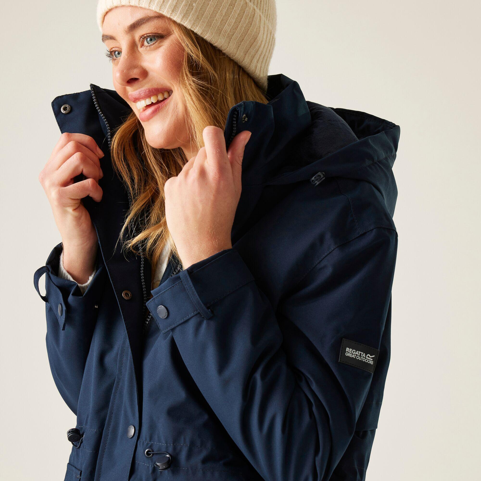 Veste longue Yannta à capuche, imperméable et isolée pour femme 6/7