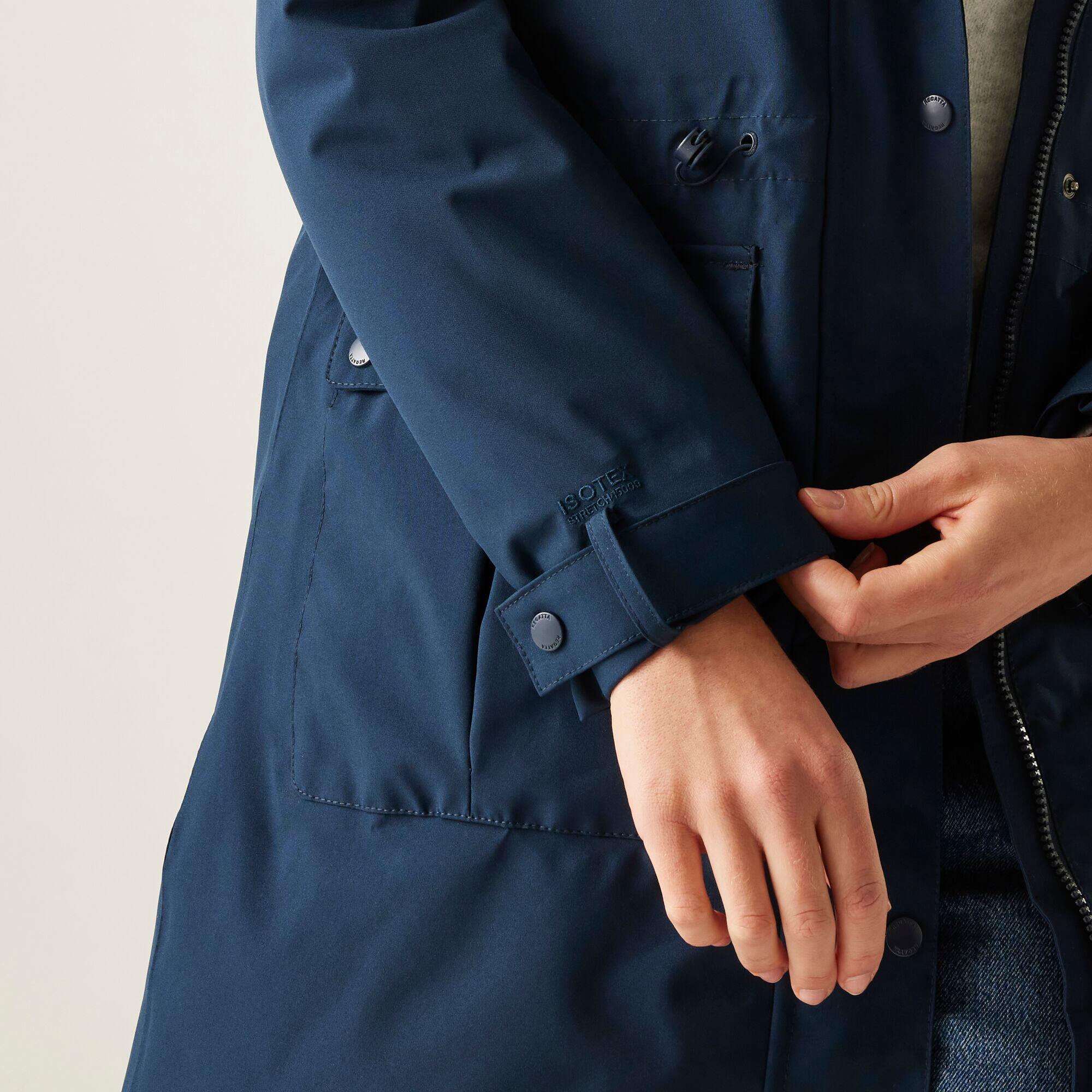 Veste longue Yannta à capuche, imperméable et isolée pour femme 7/7