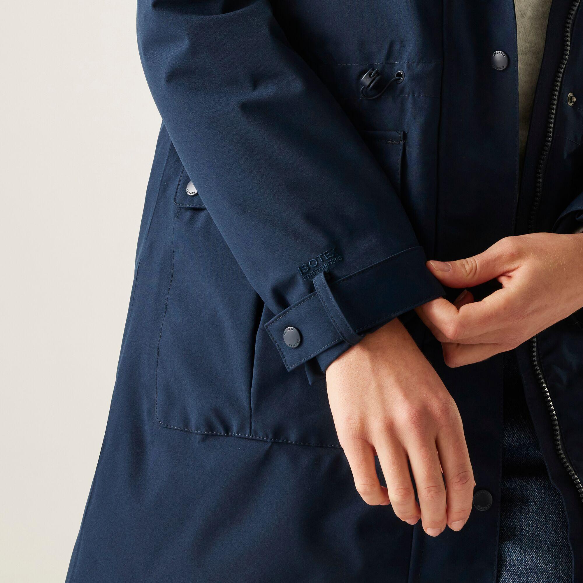 Veste longue Yannta à capuche, imperméable et isolée pour femme 5/7