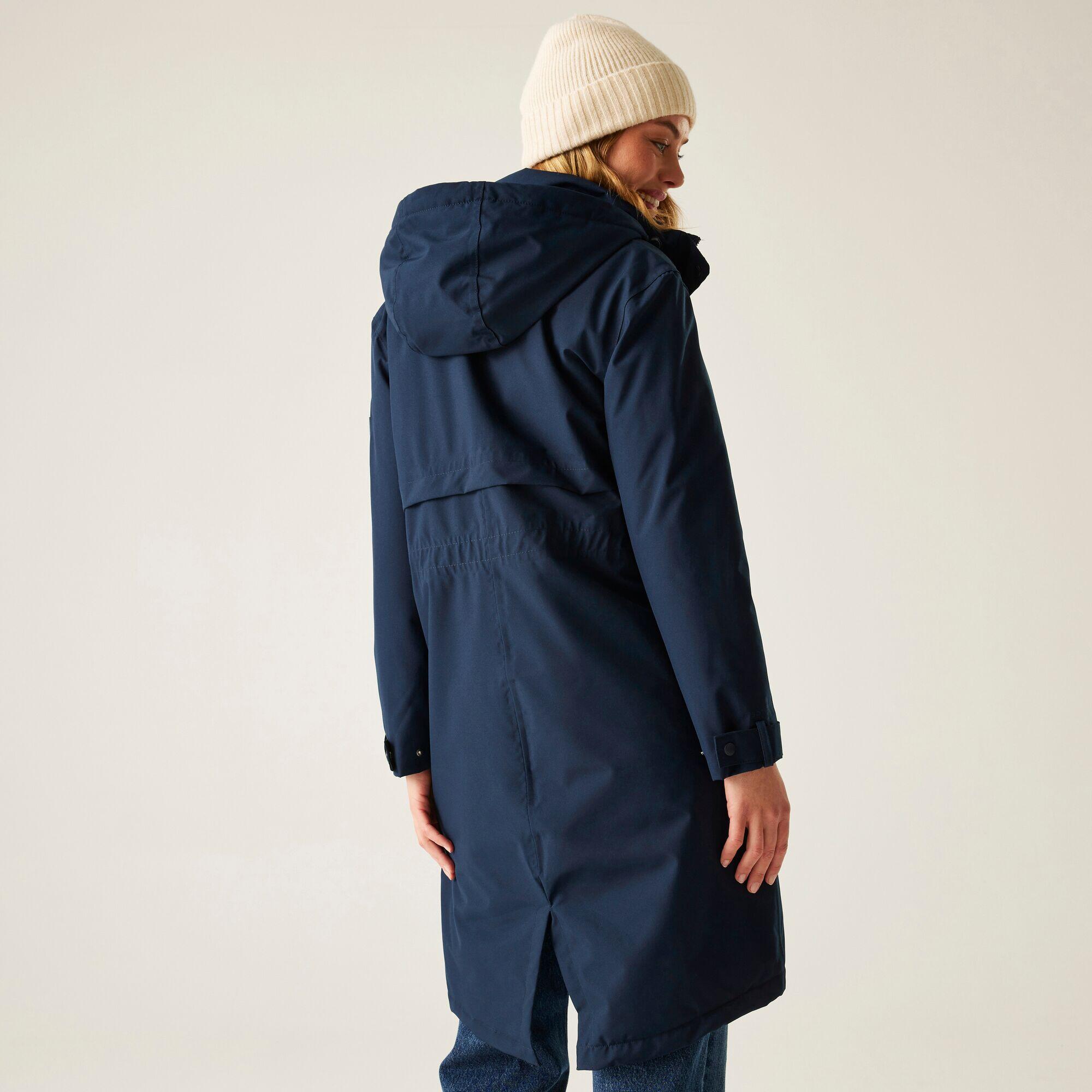 Veste longue Yannta à capuche, imperméable et isolée pour femme 2/7