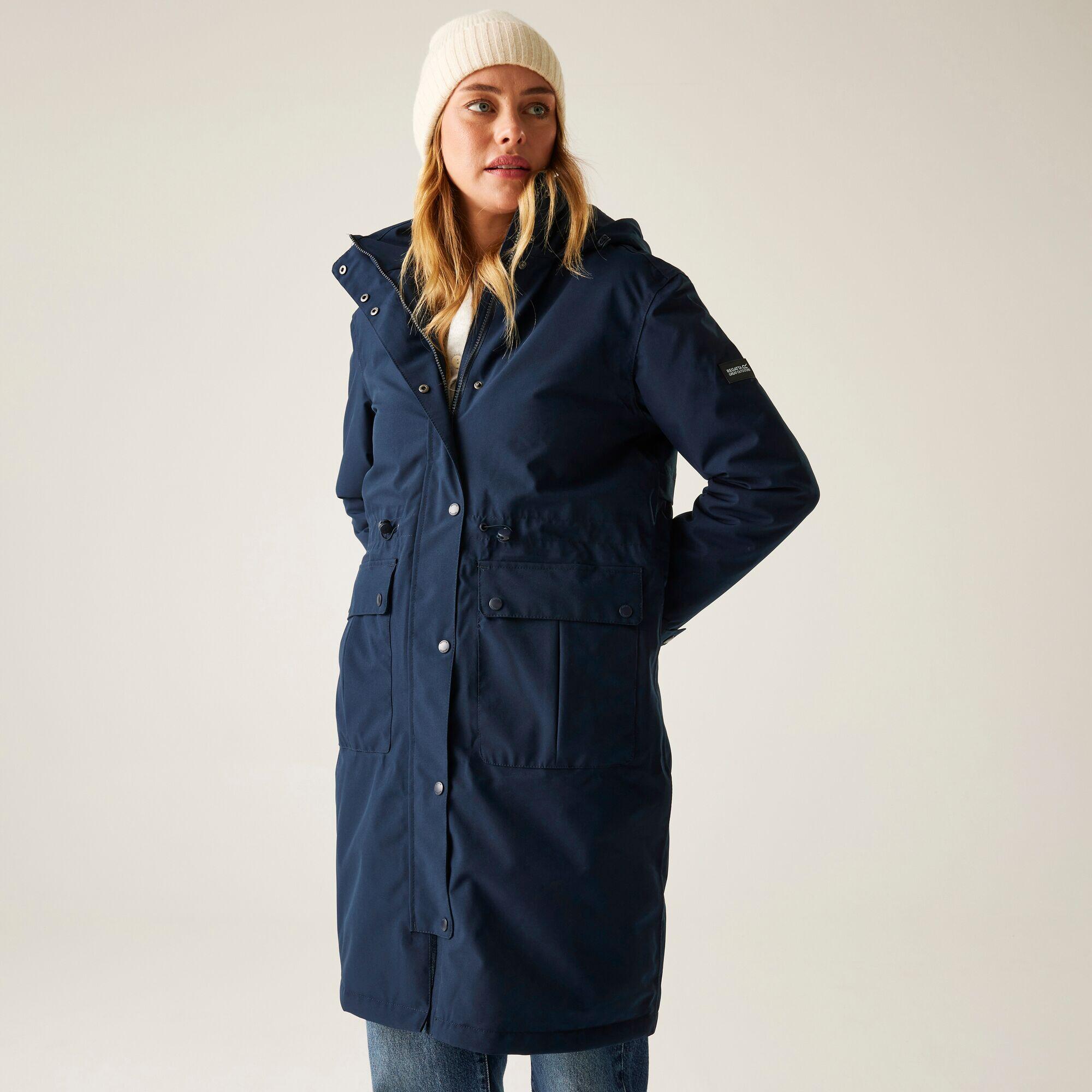 Veste longue Yannta à capuche, imperméable et isolée pour femme 3/7