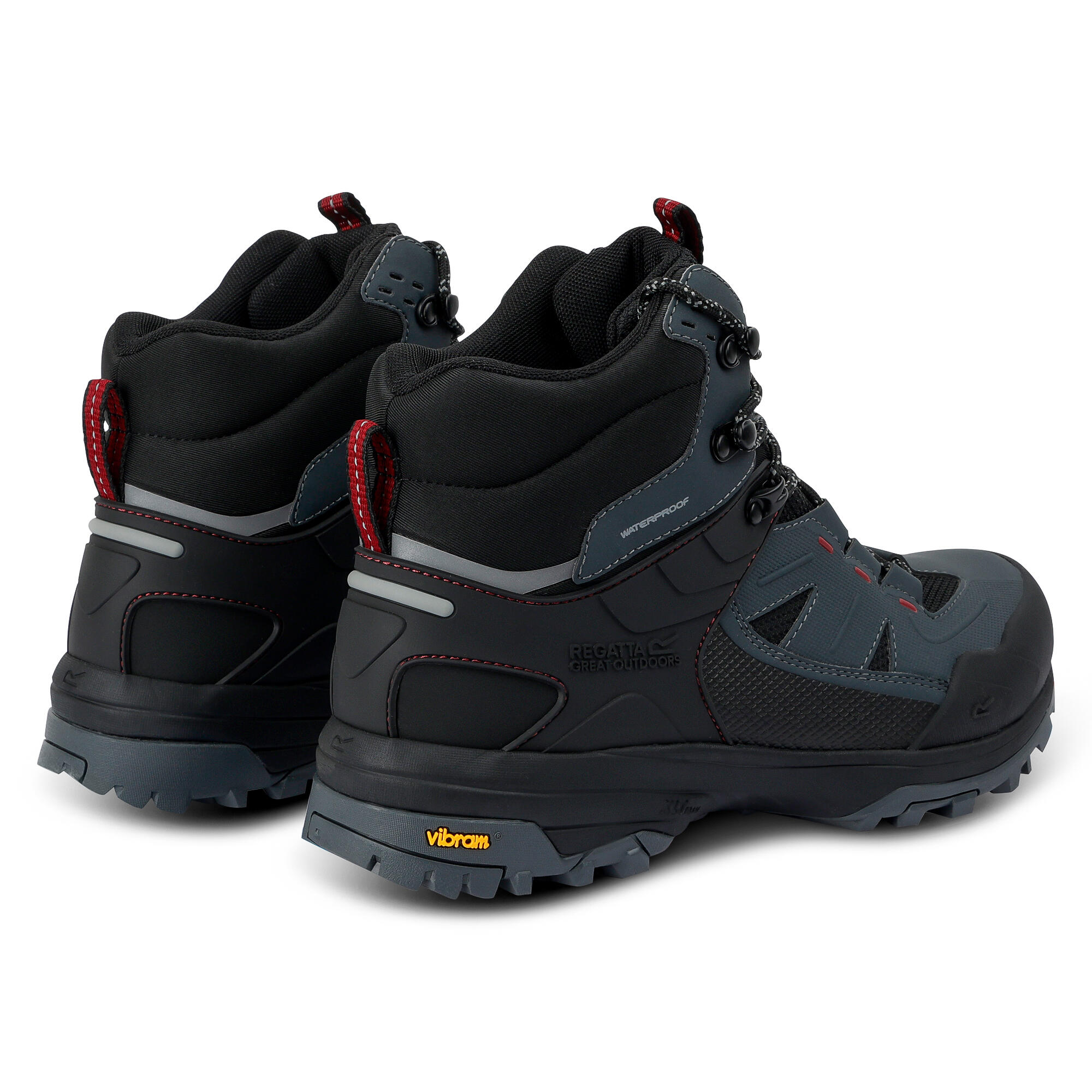 Mens Regen Vibram Waterproof Walking Boots 2/7