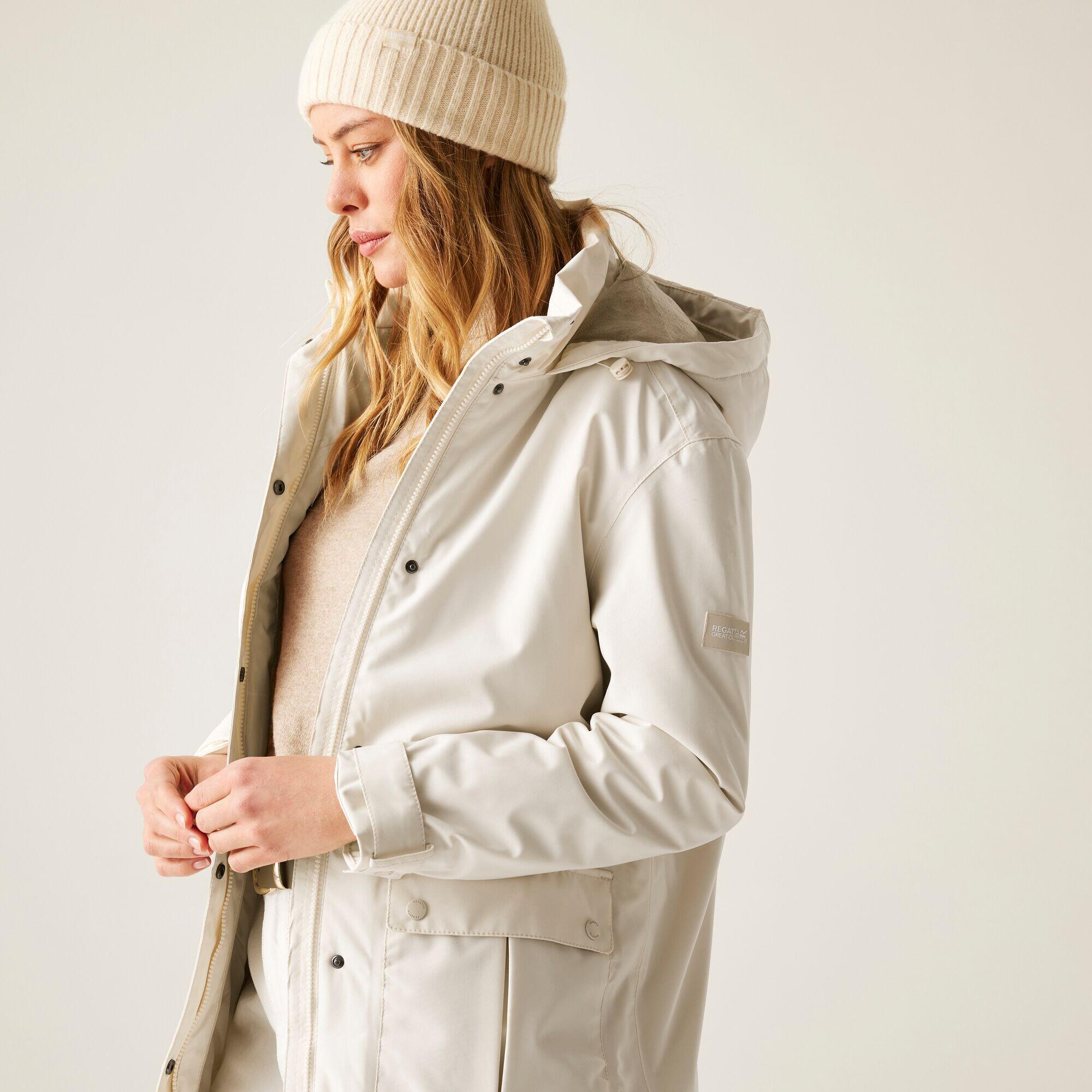 Veste longue Yannta à capuche, imperméable et isolée pour femme 4/7