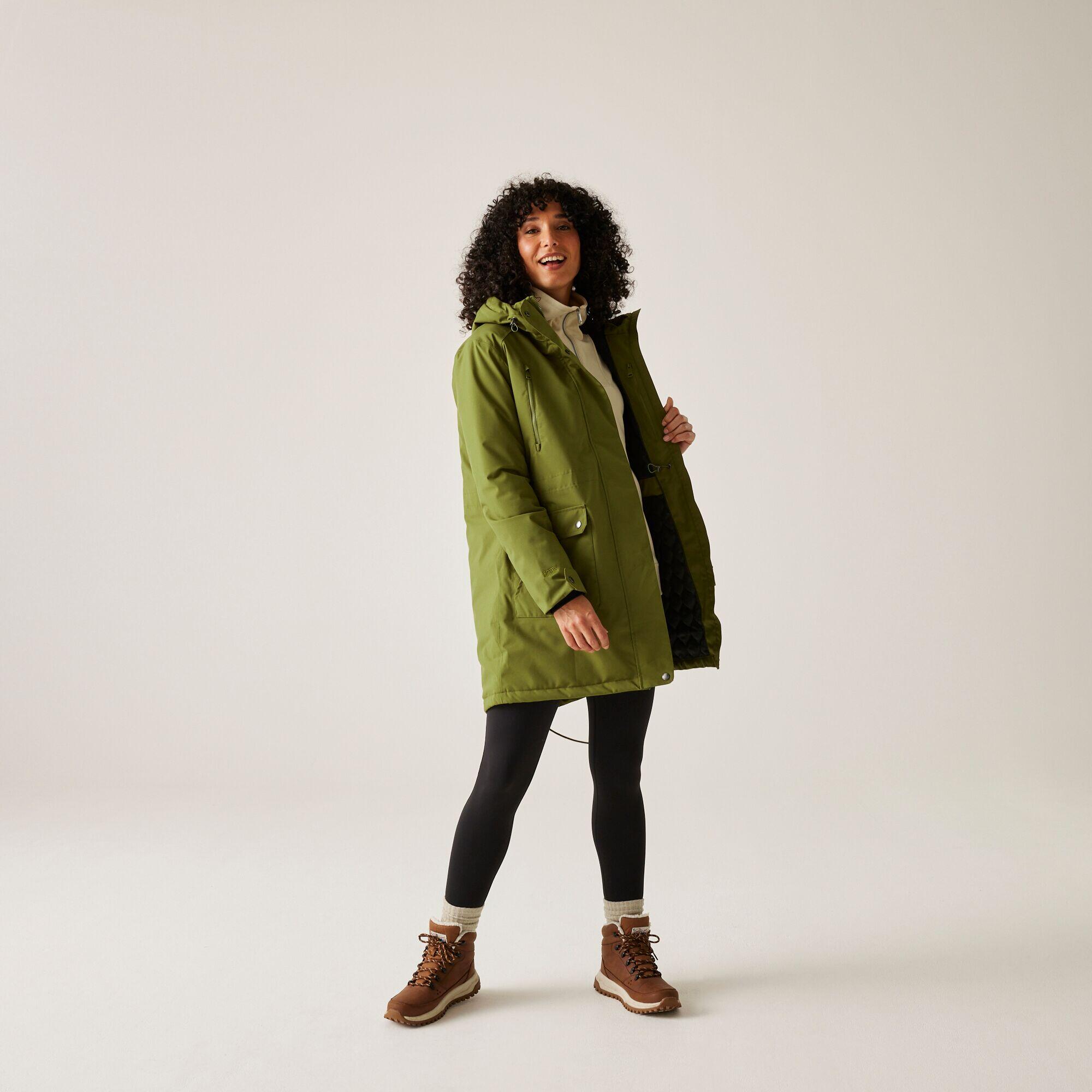 Regatta - Veste Valenta À Capuche, Imperméable, Respirante Et Isolée Pour Femme - Doudoune Synthétique - Vert - Decathlon