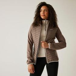 Veste Andreson matelassée hybride extensible à capuche déperlante pour femme