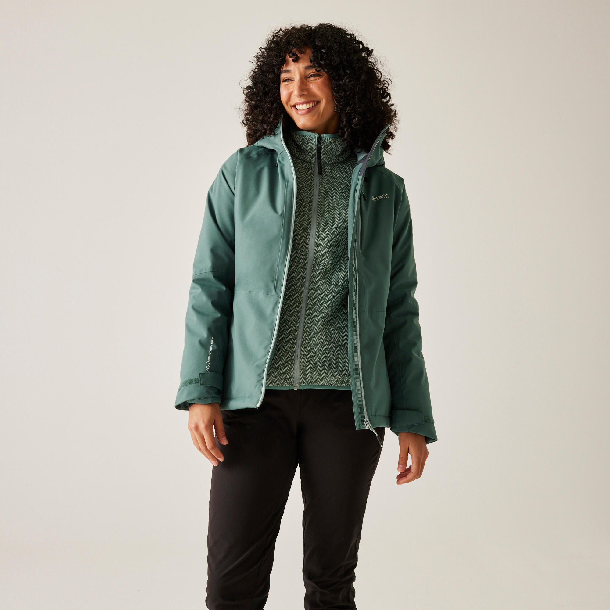 Chaqueta ajustable, aislante, impermeable y transpirable con capucha Highton 5/7