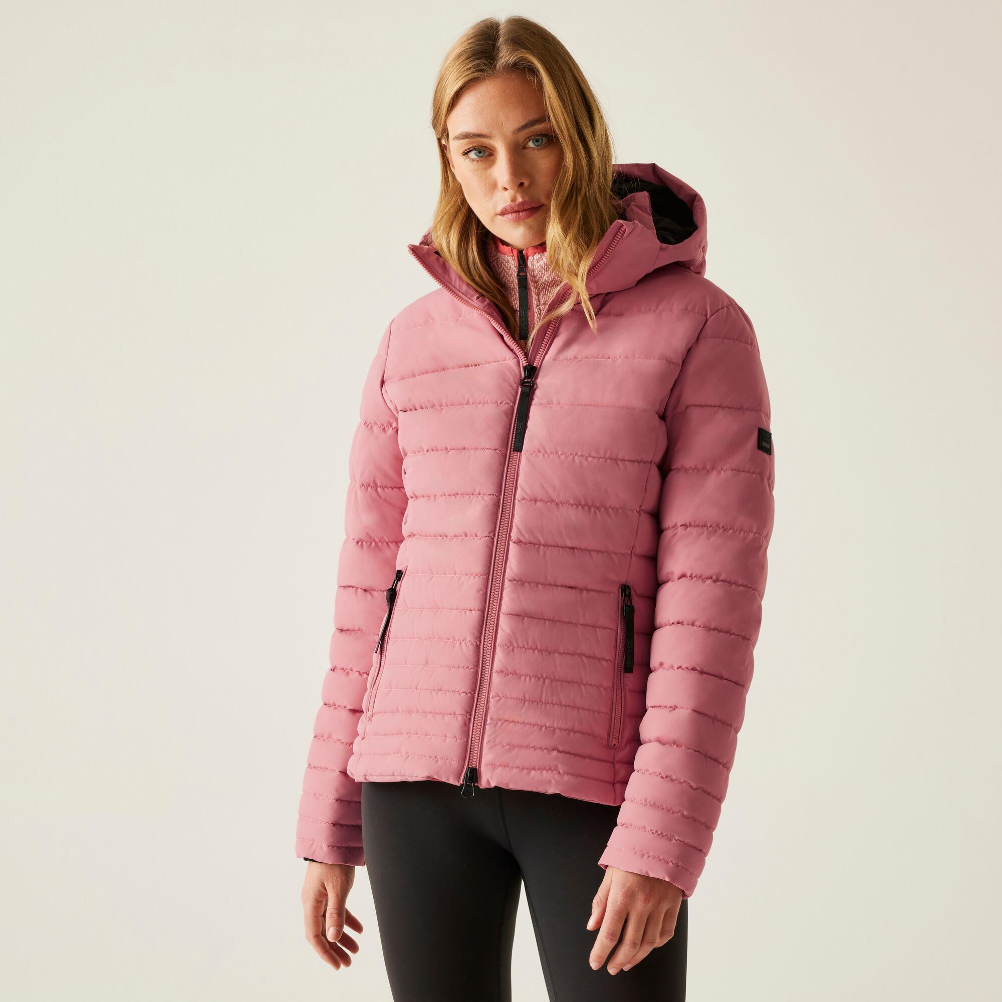 Regatta - Veste Kelane Matelassée Isolante À Capuche Déperlante Pour Femme - Doudoune Synthétique - Rose - Decathlon