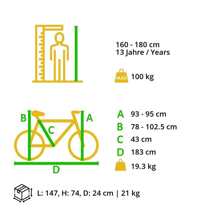 MTB fiets 27.5", volledig geveerde, 21 versnellingen, schijfremmen 7/7