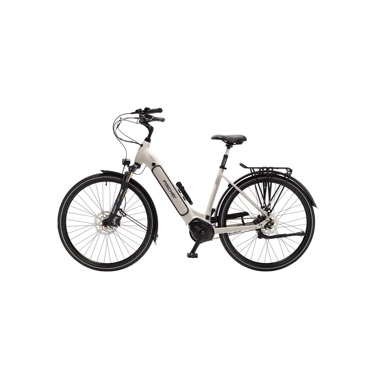 FISCHER City E-Bike CITA 4.3i - beige matt, 28 Zoll, RH 43 cm, 630 Wh |  Decathlon