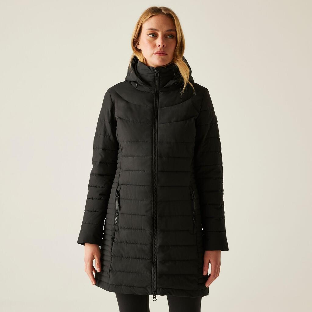 Womens Andria Hooded Water-Repellent Insulating Quilted Jacket