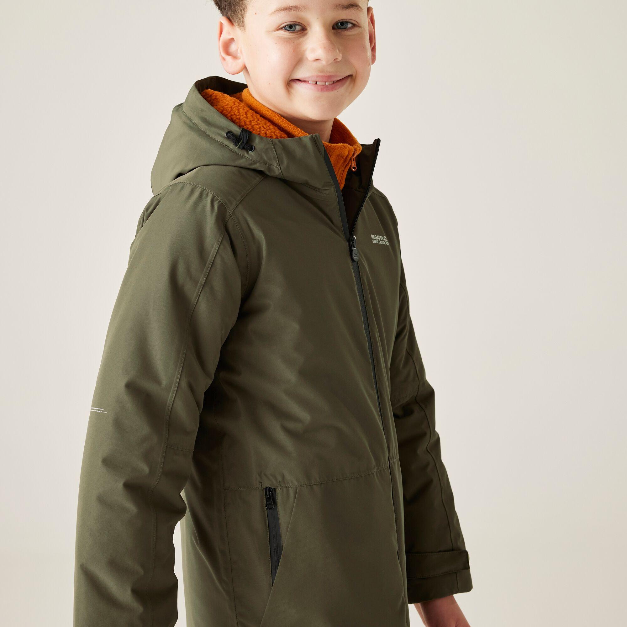 Veste Farbank pour enfants, à capuche, imperméable, respirante et isolée 6/7