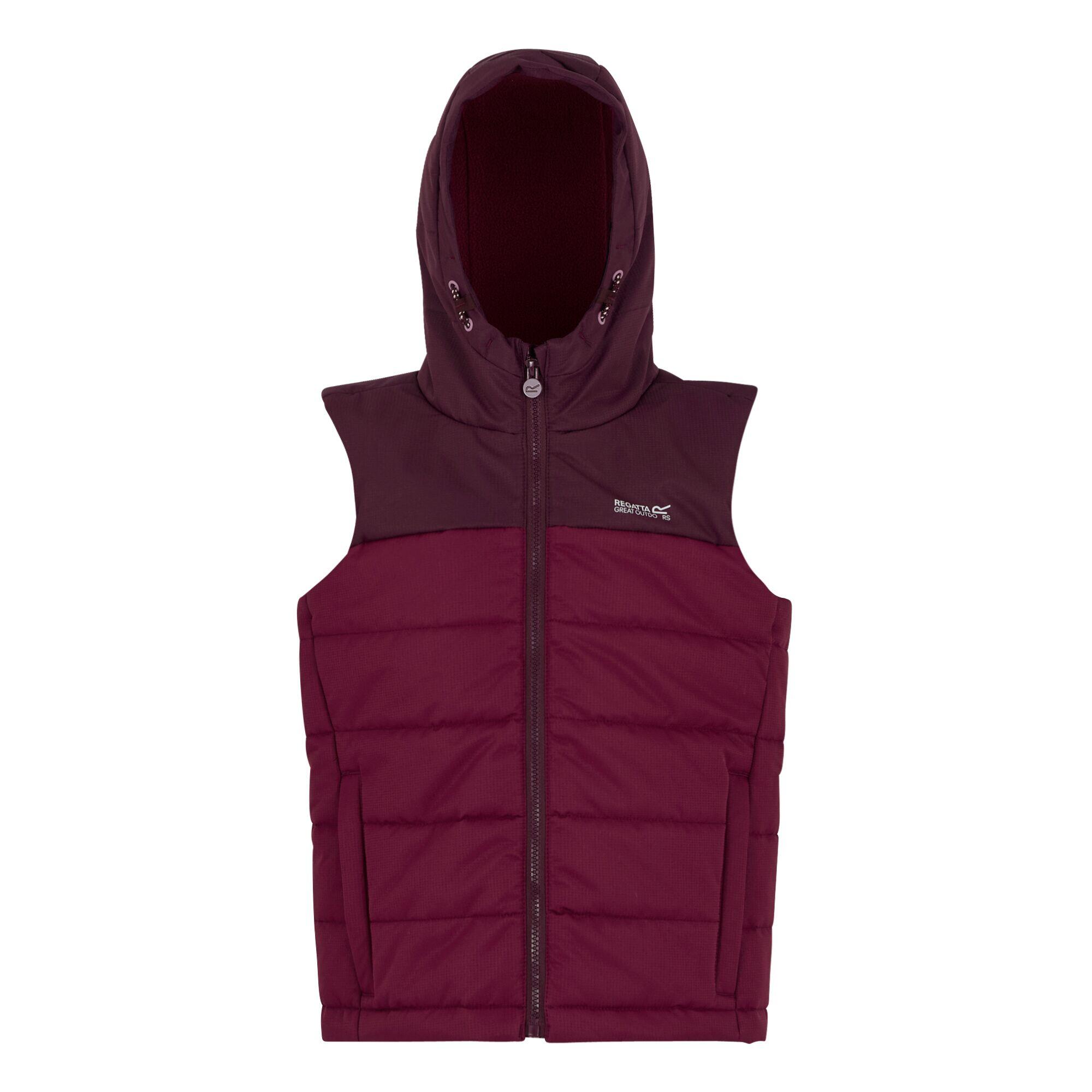 Lofthouse waterafstotende gilet bodywarmer met capuchon voor kinderen 6/7