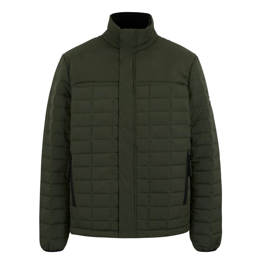 Womens/Ladies Haire Padded Jacket (Dark Khaki/Black)