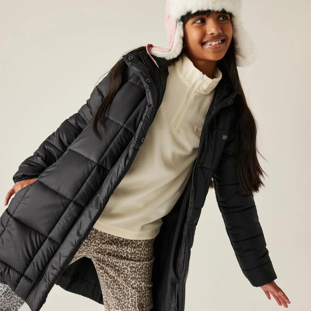 Kids Embrie Longline Water-Repellent Quilted Jacket