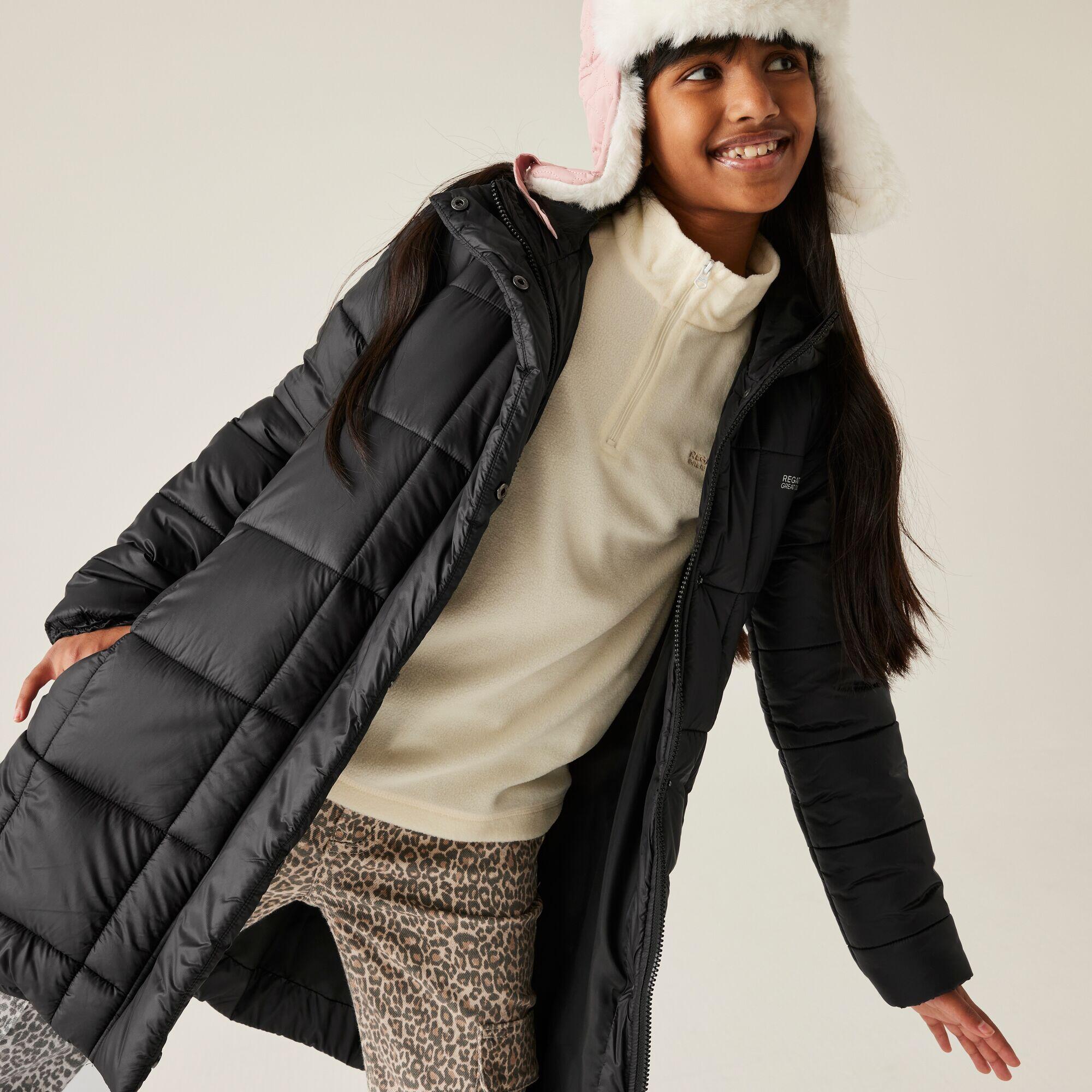 Regatta - Veste Embrie Longue Déperlante, Rembourrée Pour Enfants - Doudoune Synthétique - Noir - Decathlon