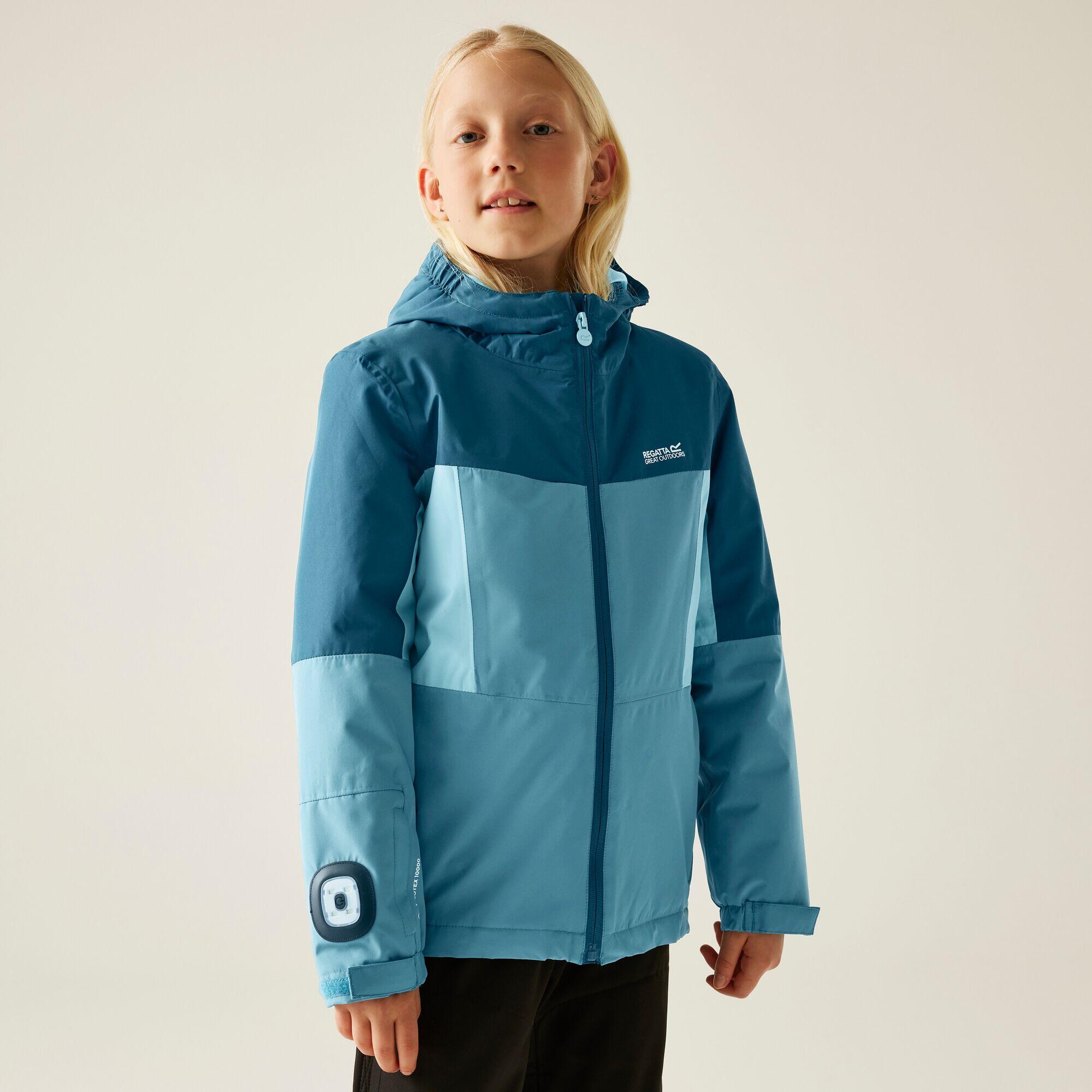 REGATTA Beamz Wasserdichte Atmungsaktive Isolierte Kapuzenjacke für Kinder