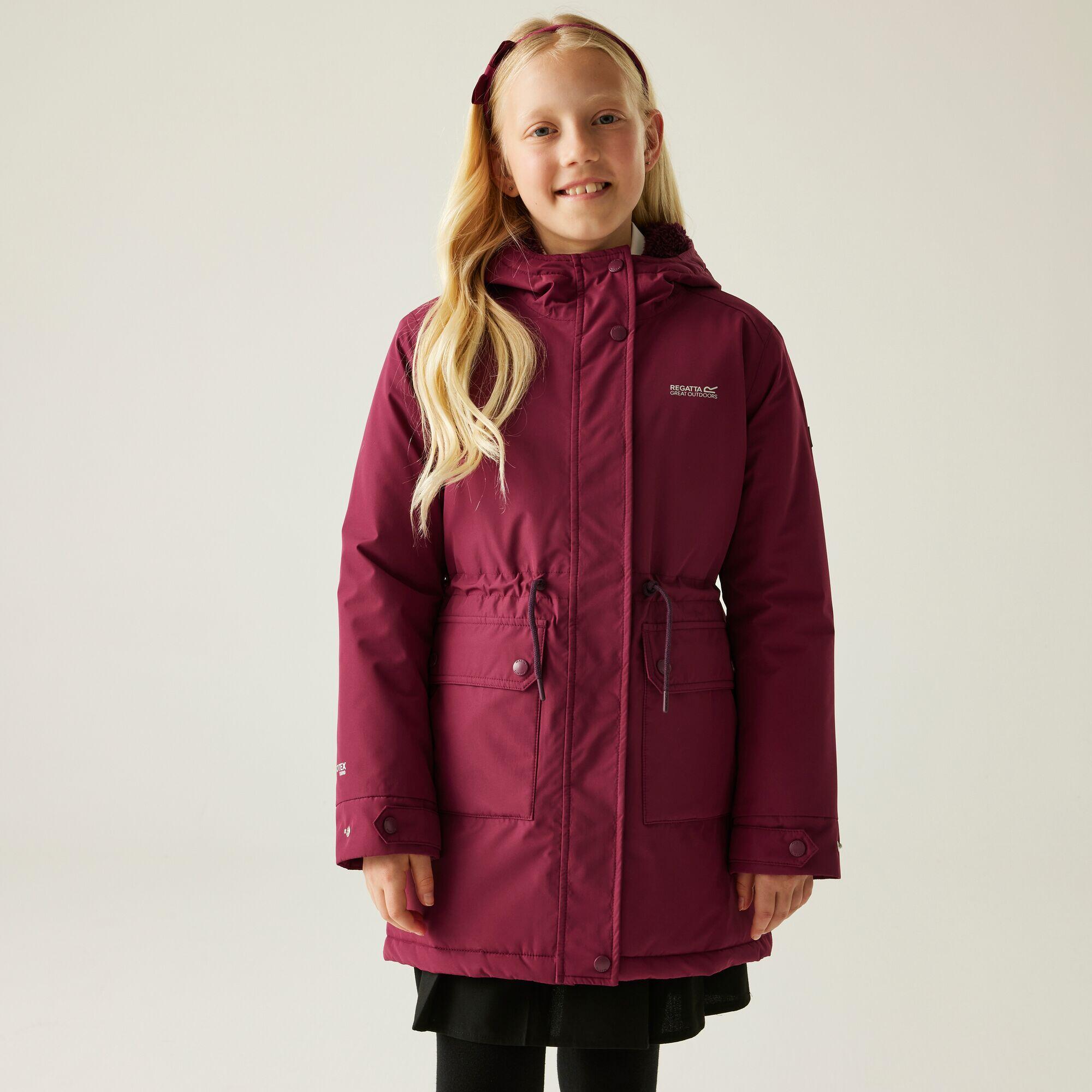 Regatta - Veste Valenta Pour Enfants, À Capuche, Imperméable, Respirante Et Isolée - Doudoune Synthétique - Violet - Decathlon