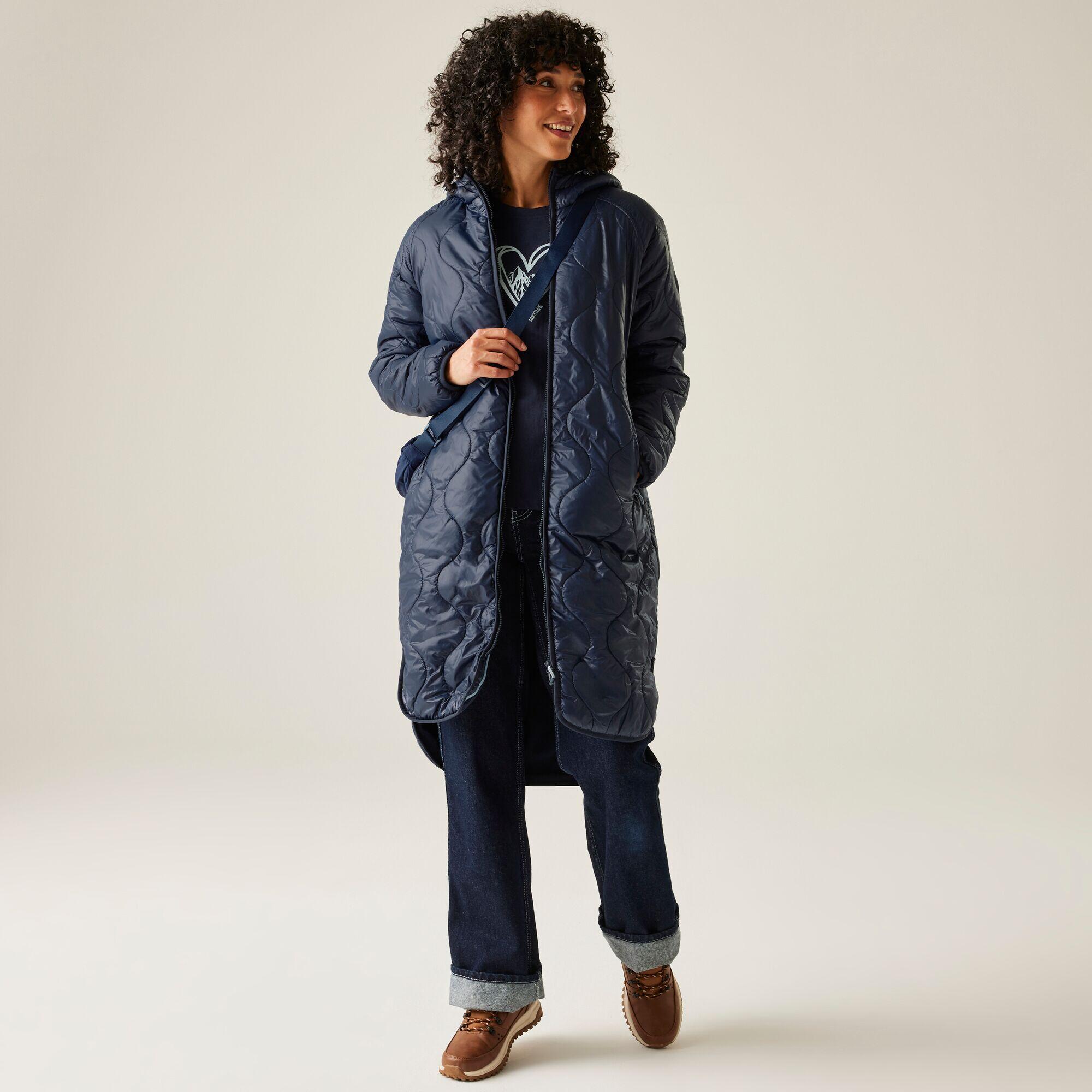 Veste Triea longue matelassée isolante à capuche pour femme 3/7