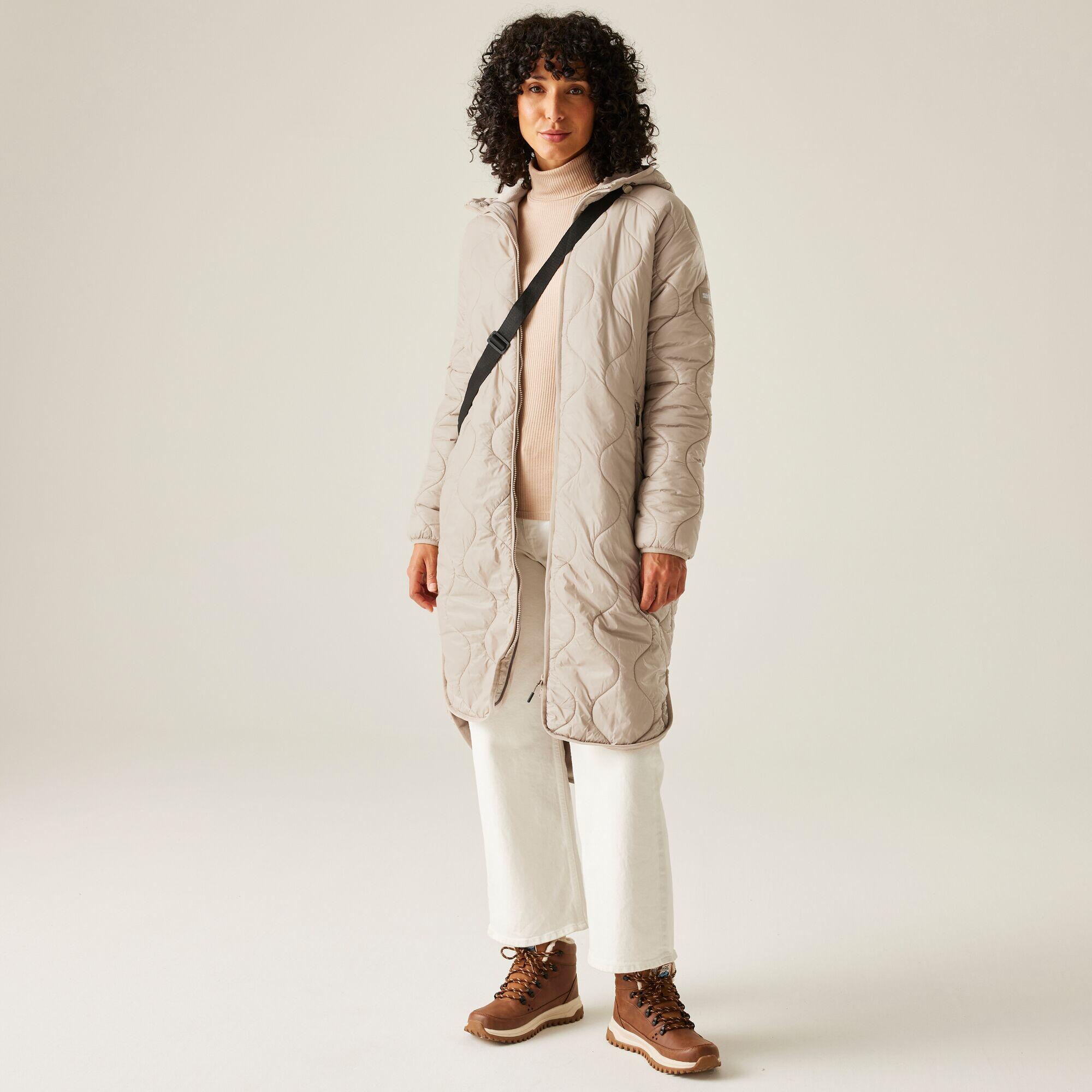 Veste Triea longue matelassée isolante à capuche pour femme 3/7