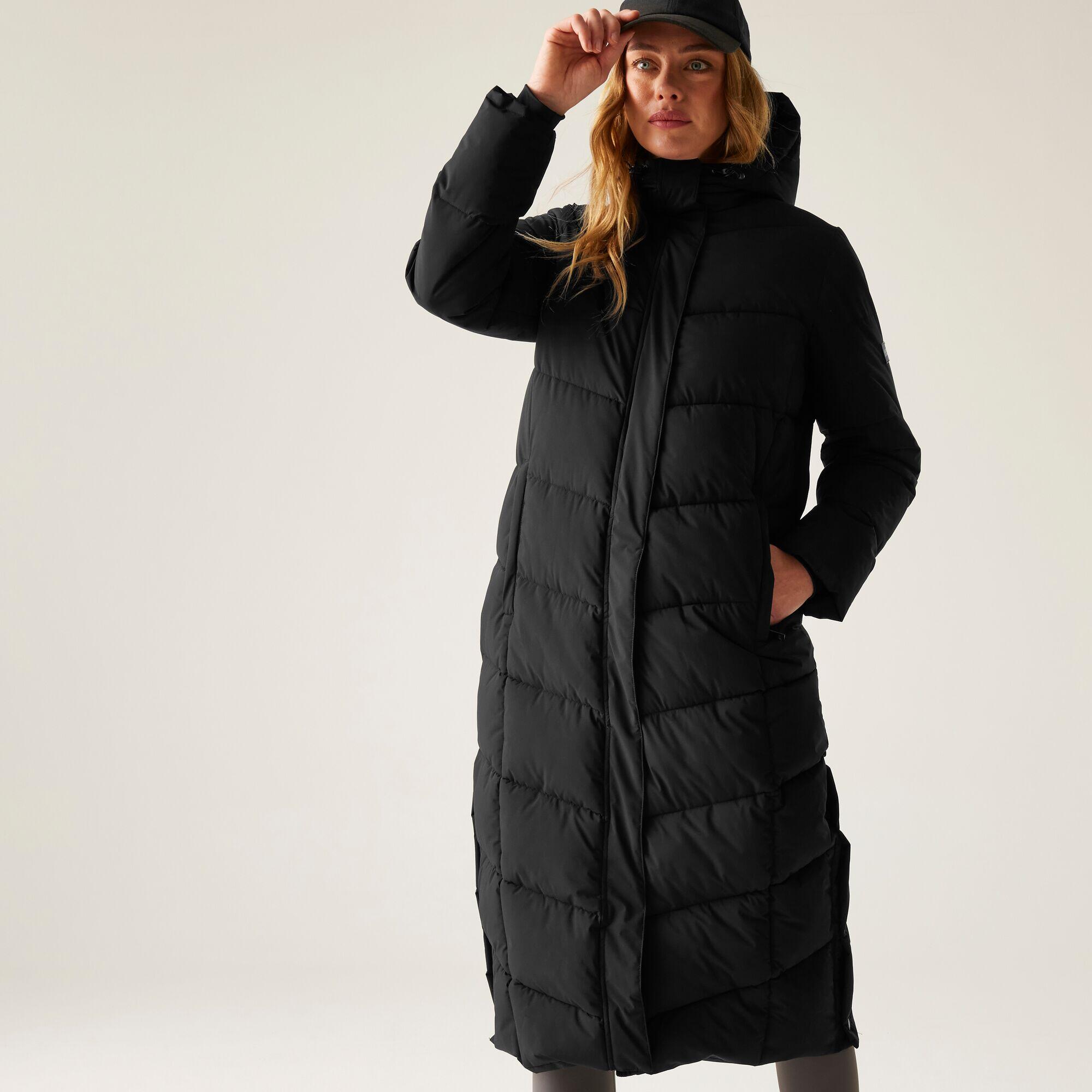 Veste Eloria longue matelassée isolante à capuche pour femme 4/7