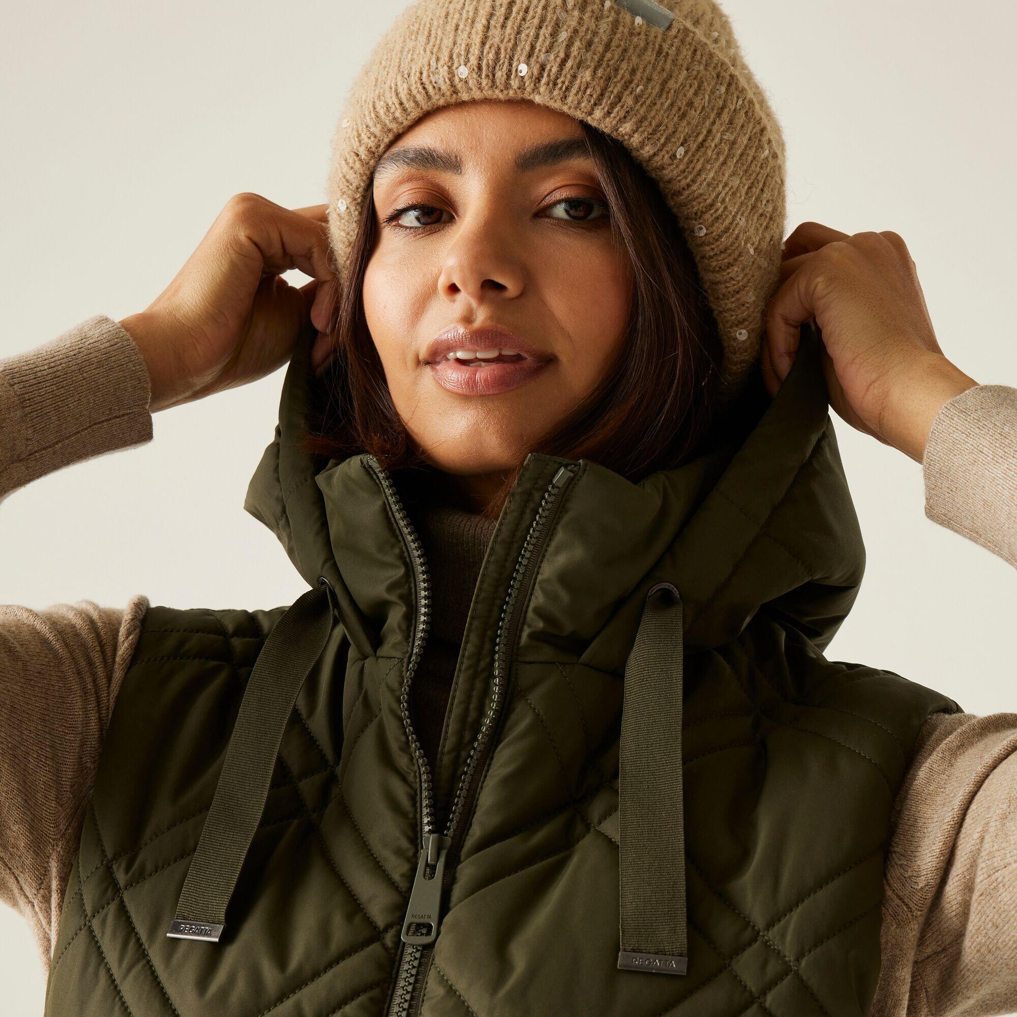 Gilet sans manches long matelassé à capuche pour femme Rurietta 6/7