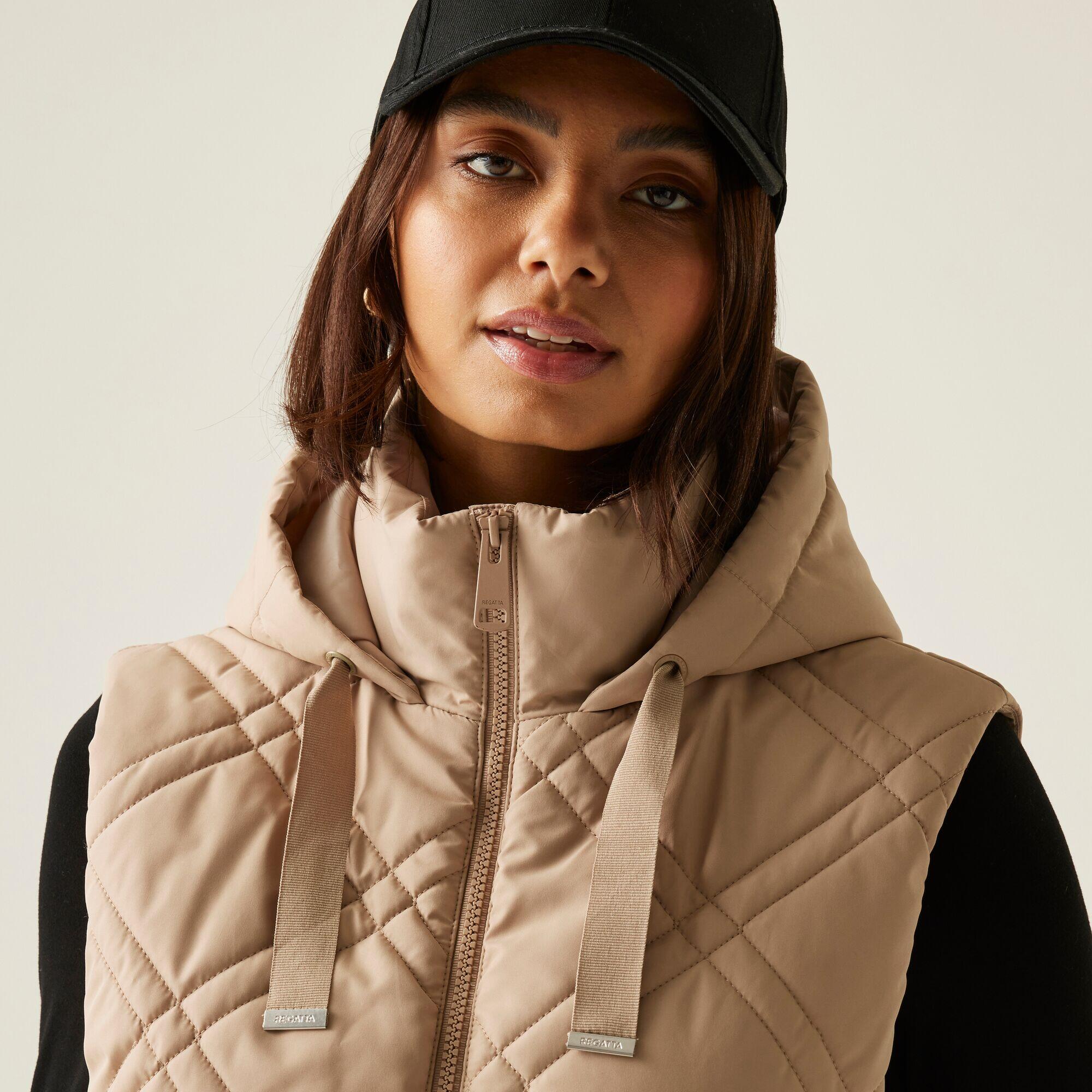 Chaleco largo sin mangas con aislantes térmicos y capucha Rurietta para mujer 6/7