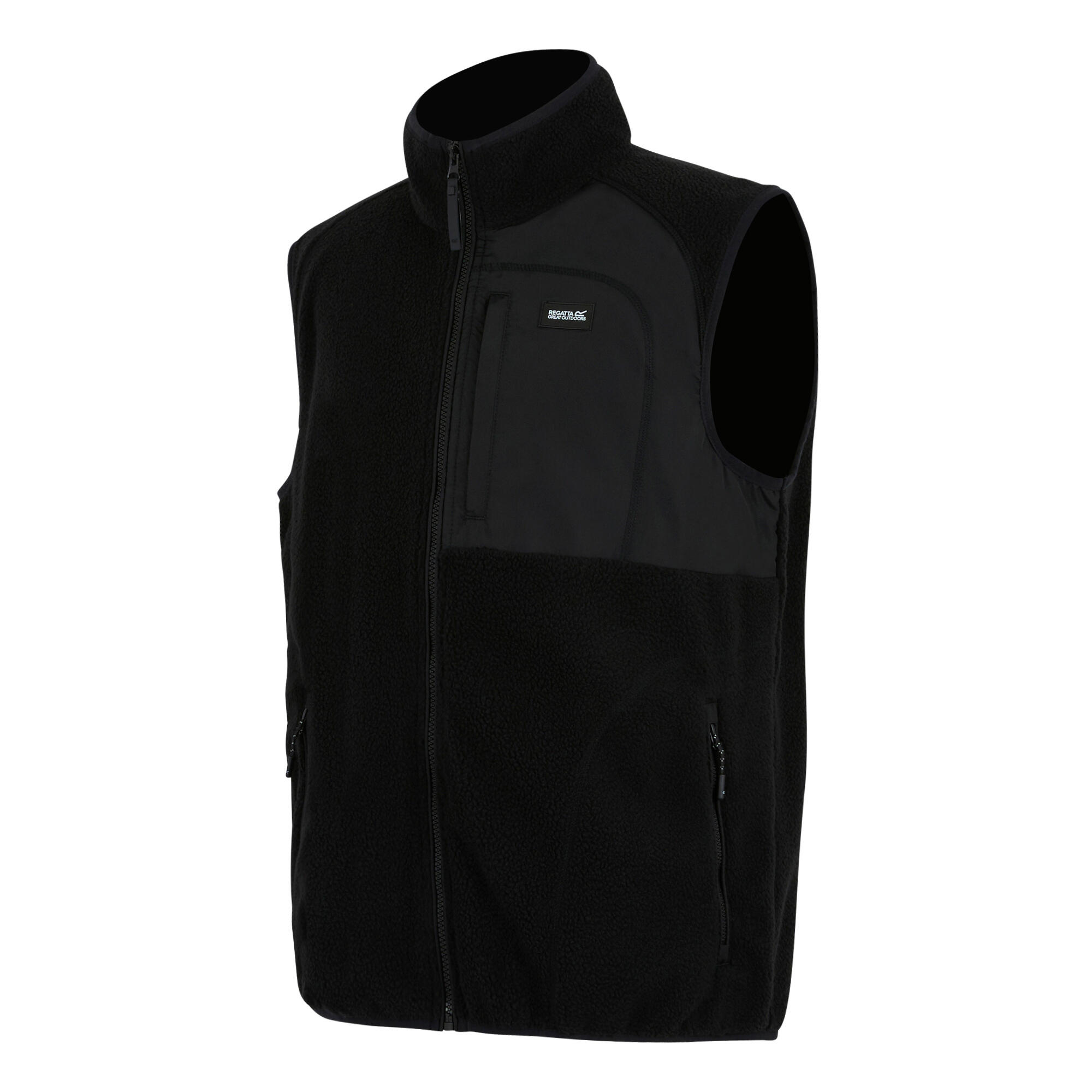 Gilet sans manches entièrement zippé en tissu borg pour homme Frankie 7/7