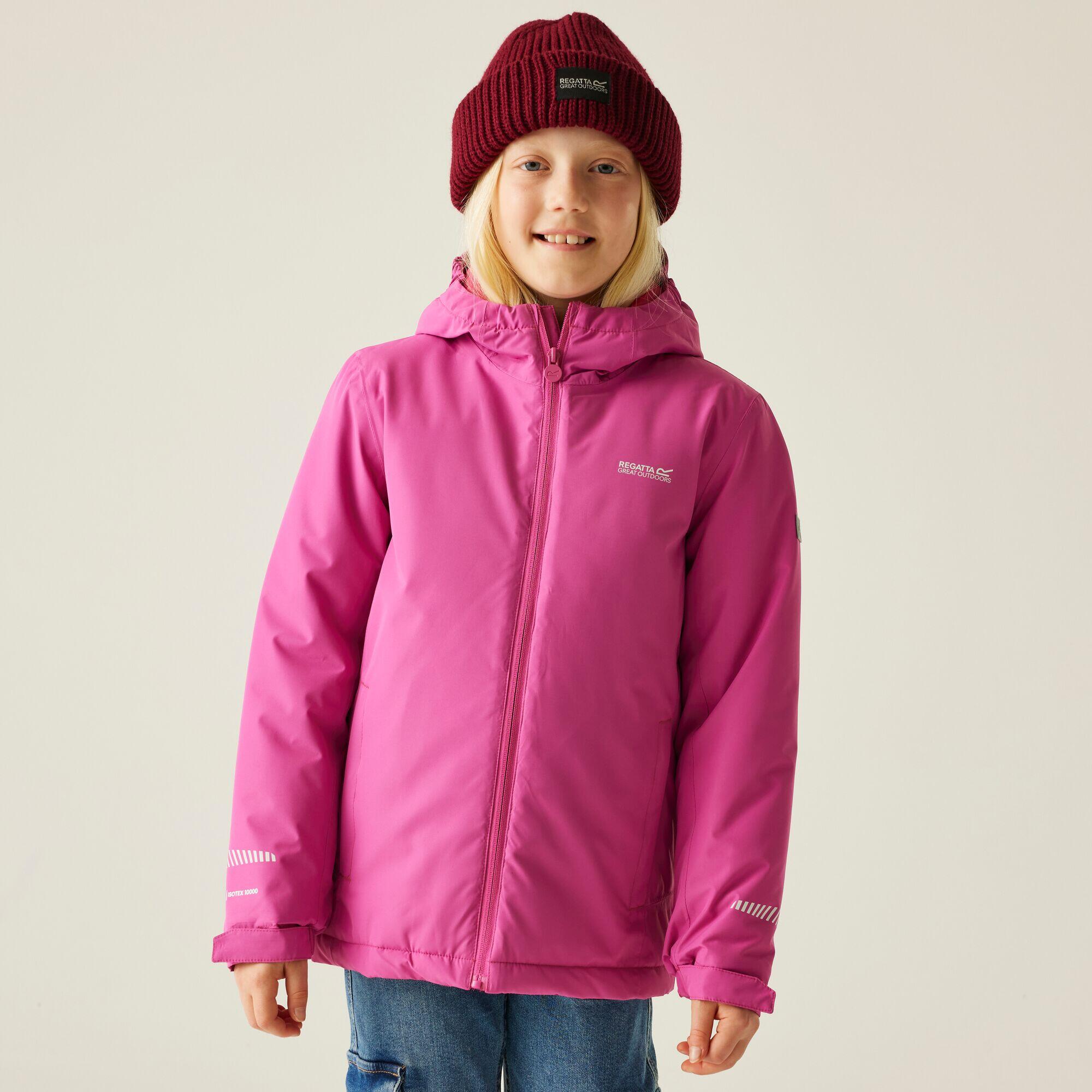 Regatta - Veste Hurdle Pour Enfants, À Capuche, Imperméable, Respirante Et Isolée - Doudoune Synthétique - Rose - Decathlon