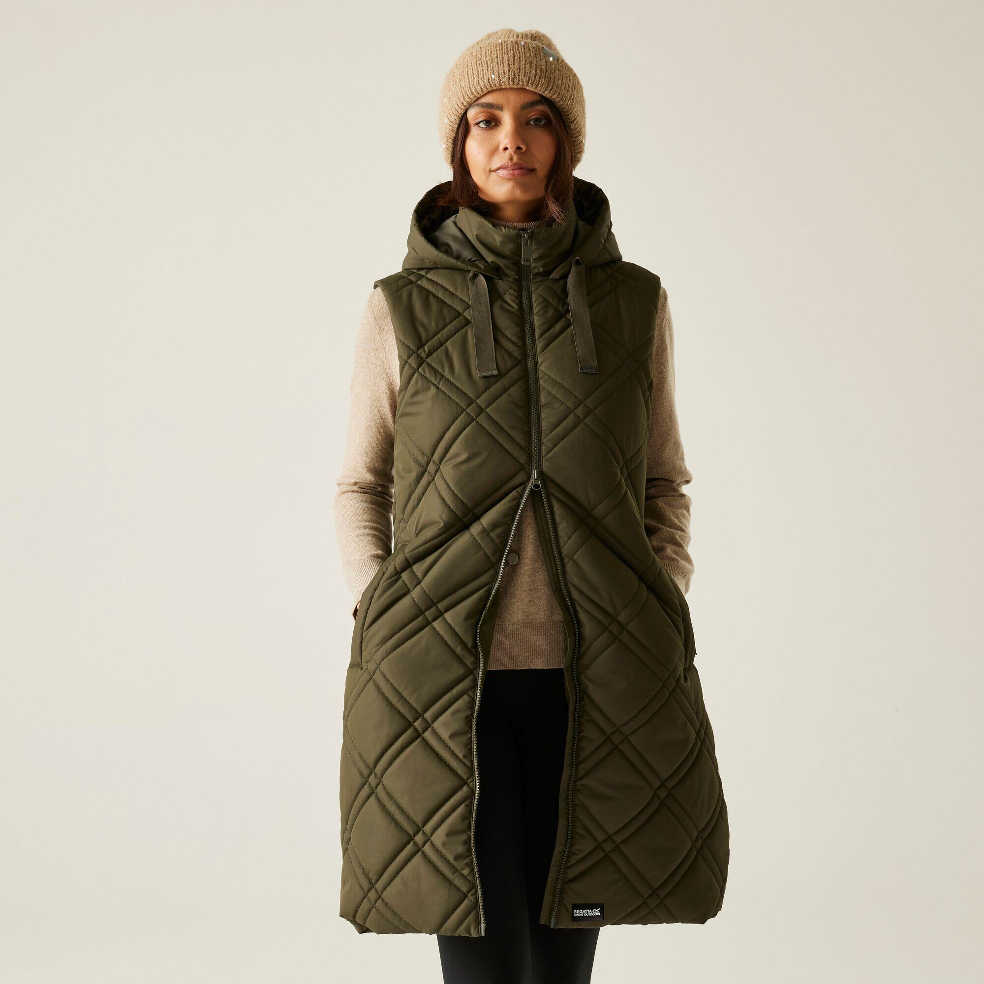 Gilet sans manches long matelassé à capuche pour femme Rurietta 7/7